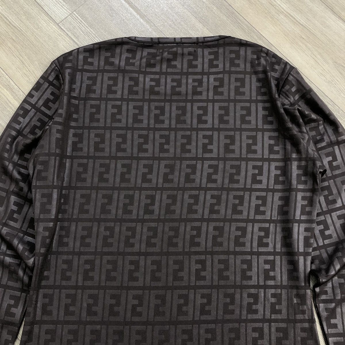 Fendi Vintage Fendi Monogram Full Print Logo Long Sleeve Size US M / EU 48-50 / 2 - 10 Thumbnail