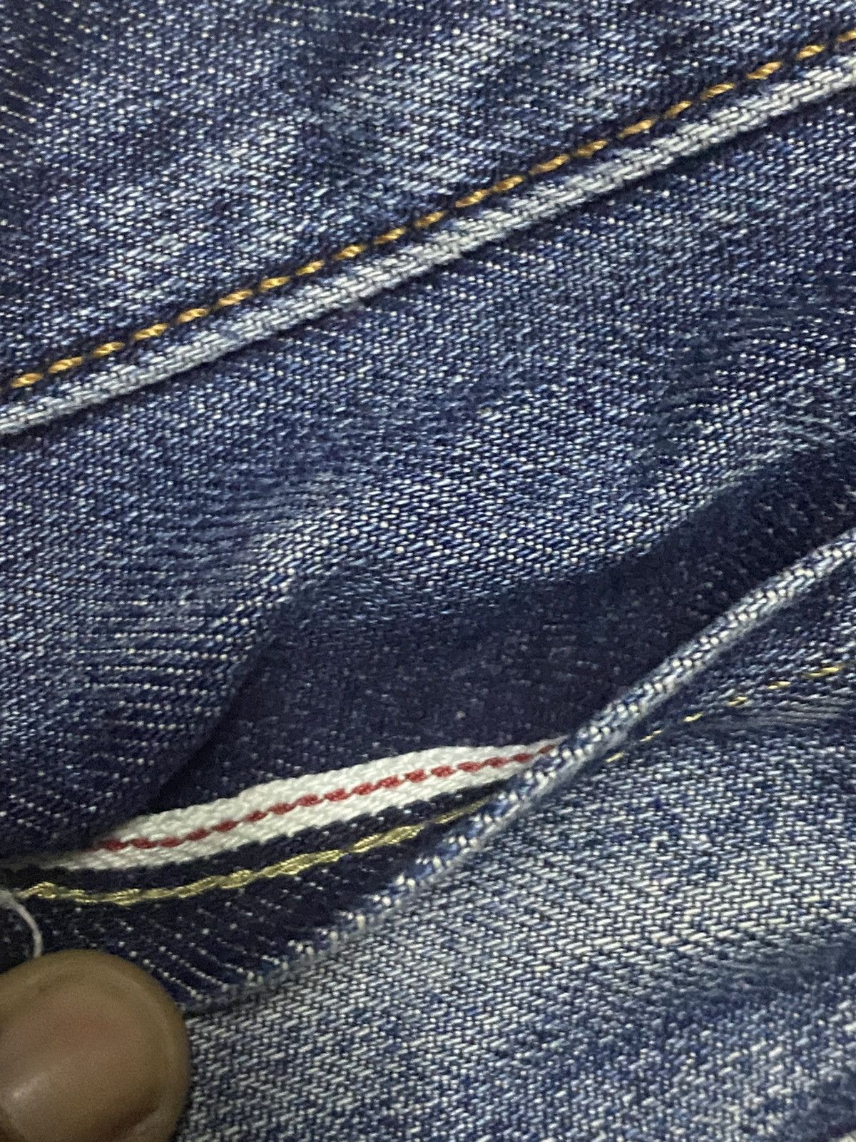Uniqlo Vintage Japanese Uniqlo Selvedge Blue wash Distressed Jeans Size US 39 - 10 Thumbnail