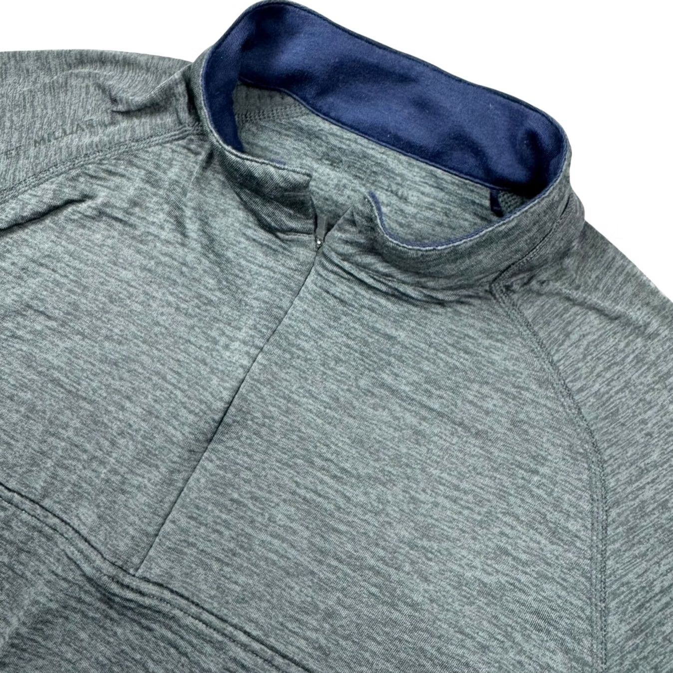 Peter Millar Peter Millar Sweater Mens 1/4 Zip Pullover Gray M Knit Mock Neck Logo - Regular Fit Size US M / EU 48-50 / 2 - 2 Thumbnail