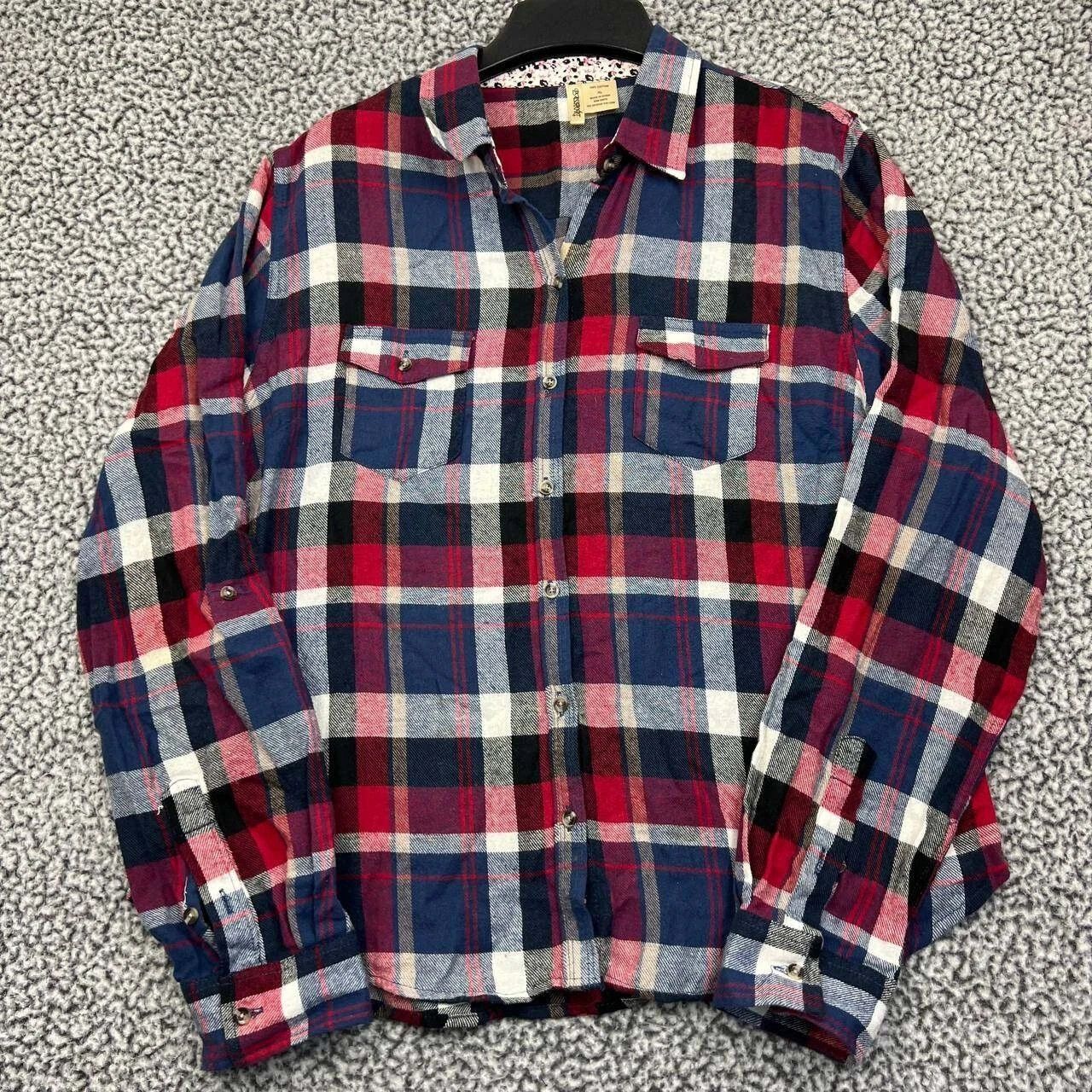 Passport Passport Shirt Women Plaid Flannel Button Up Collared XL Size XL / US 12-14 / IT 48-50 - 1 Thumbnail