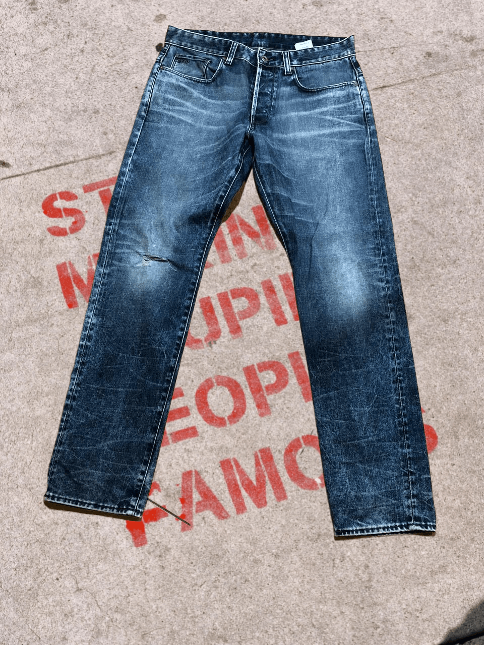 G-Star Vintage G Star Raw denim distressed pants Size US 32 / EU 48 - 1 Thumbnail