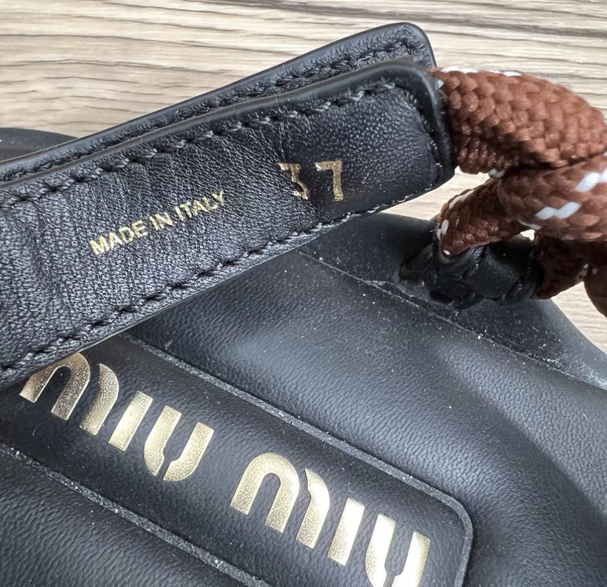 Miu Miu Miu Miu Riviere Brown & Black Thong Sandals J41 Size US 7 / IT 37 - 6 Thumbnail
