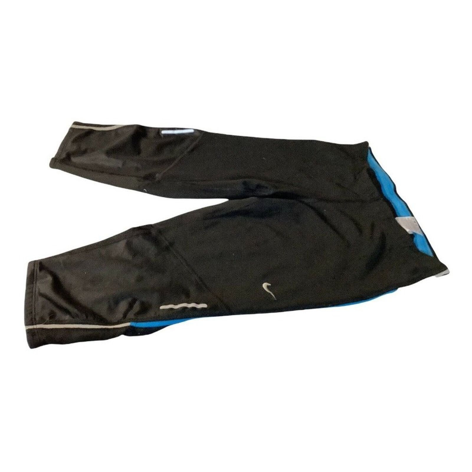 Nike Nike Dri-Fit Black Blue Capri Leggings w/ Pocket Women’s S Size 22" - 3 Thumbnail
