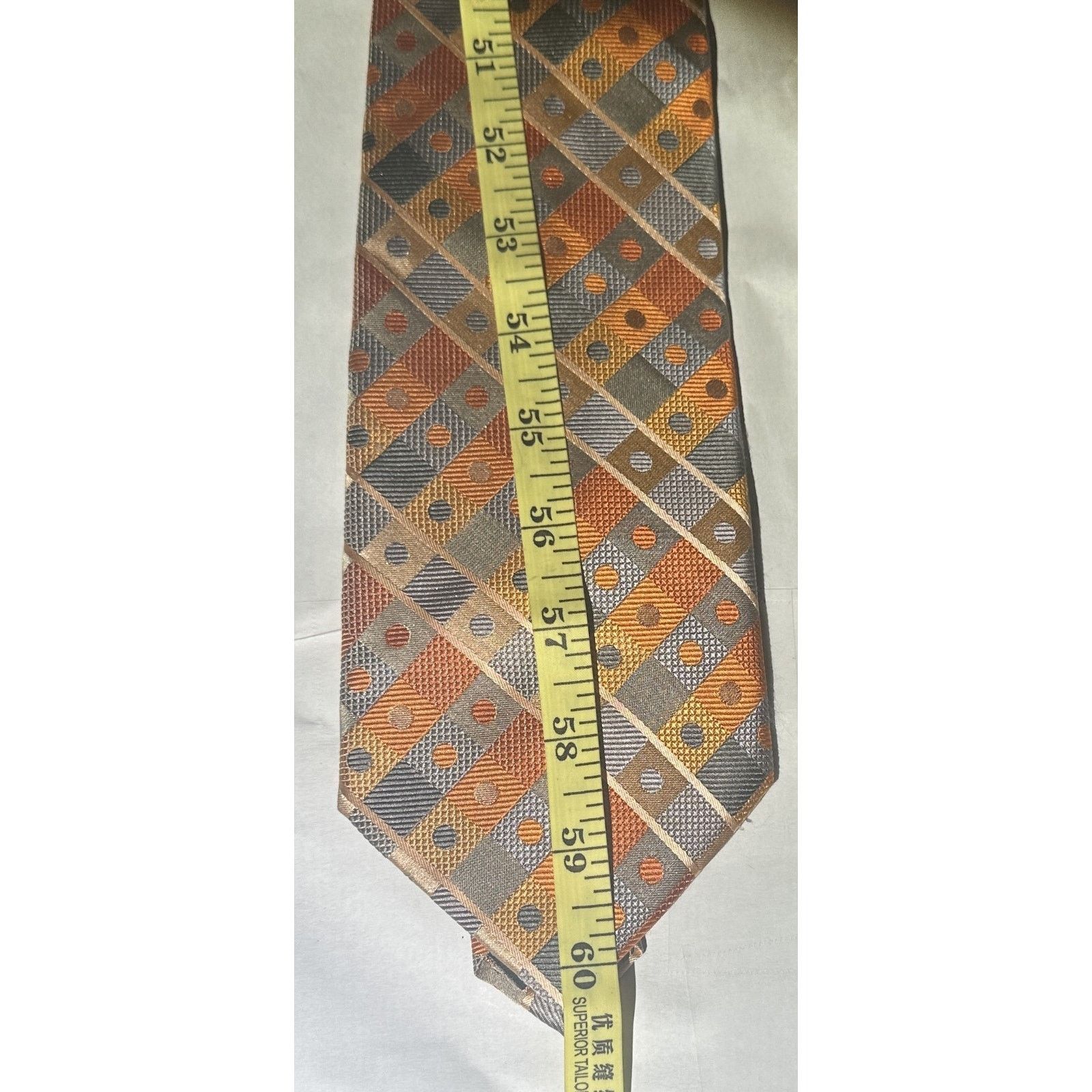 Other 3x 100% Silk Ties Brutini Graphic Copper Windowpane Fratelli Size ONE SIZE - 7 Thumbnail