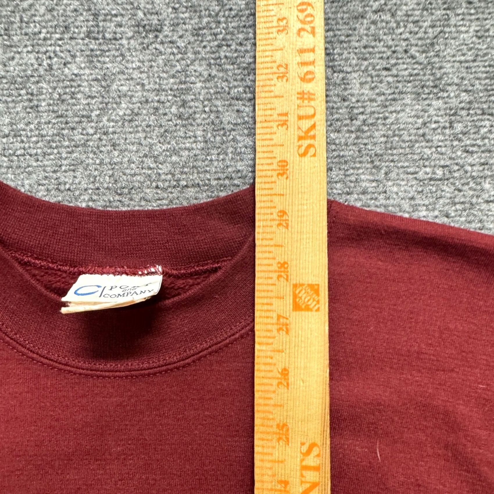 Vintage VINTAGE Port & Company Sweatshirt XL Men Red Cotton Blend Lounge Pullover Shirt/Hoody Size US XL / EU 56 / 4 - 5 Thumbnail