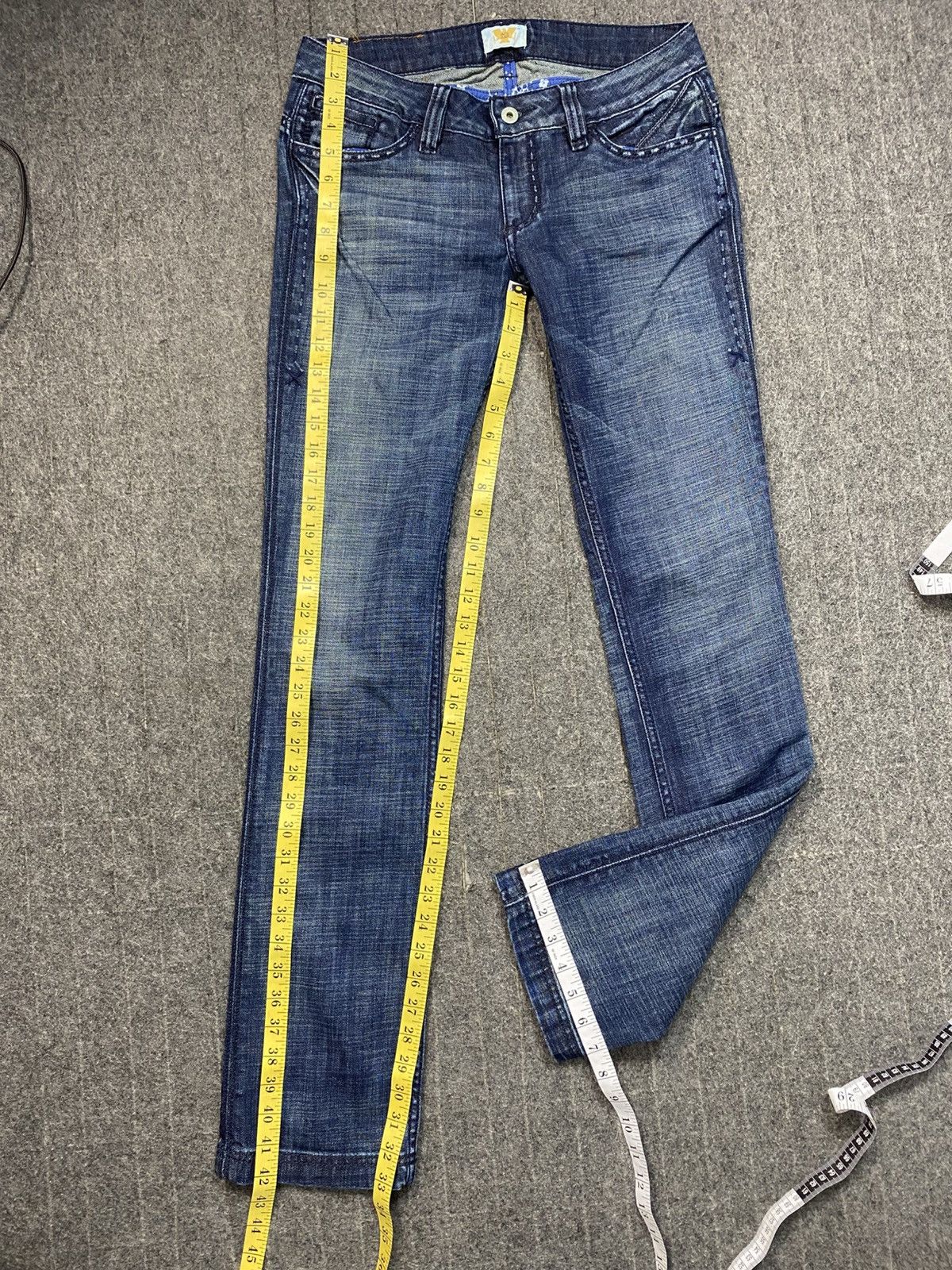 Antik Denim Hype Antik Denim Indigo Jeans Embroidery Logo Size 31" - 16 Thumbnail