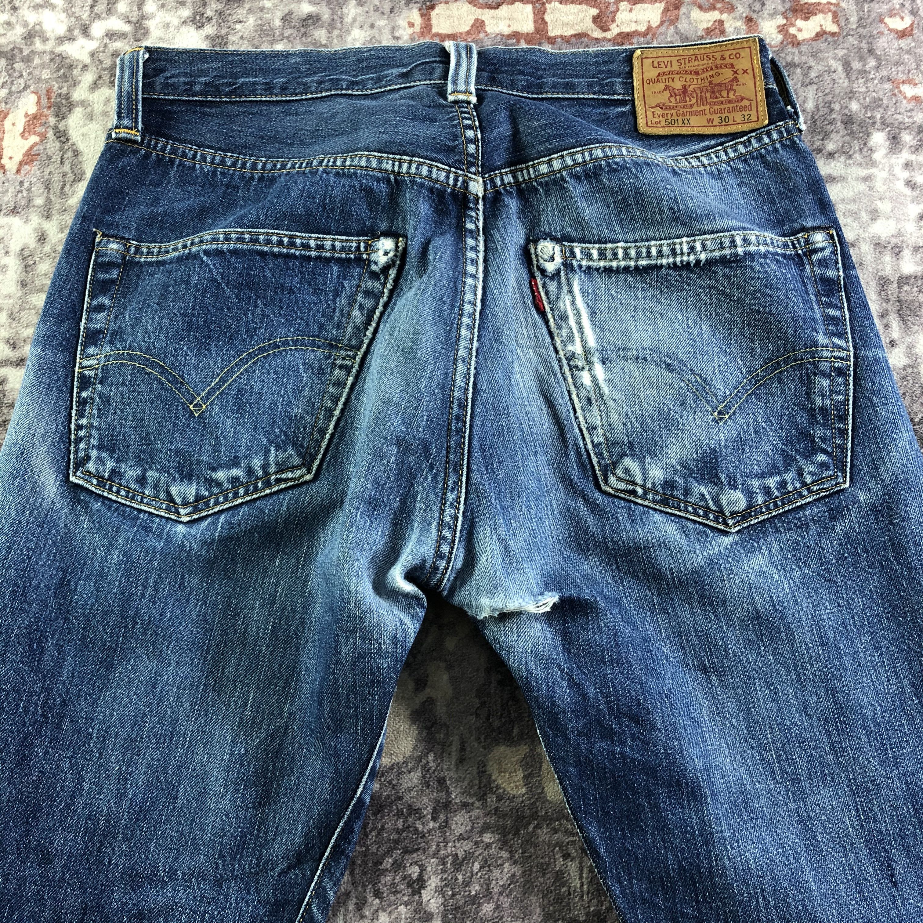 Levi's × Vintage Vintage 90s Levis 501 Selvedge Jeans-JM3560 Size US 31 - 4 Thumbnail