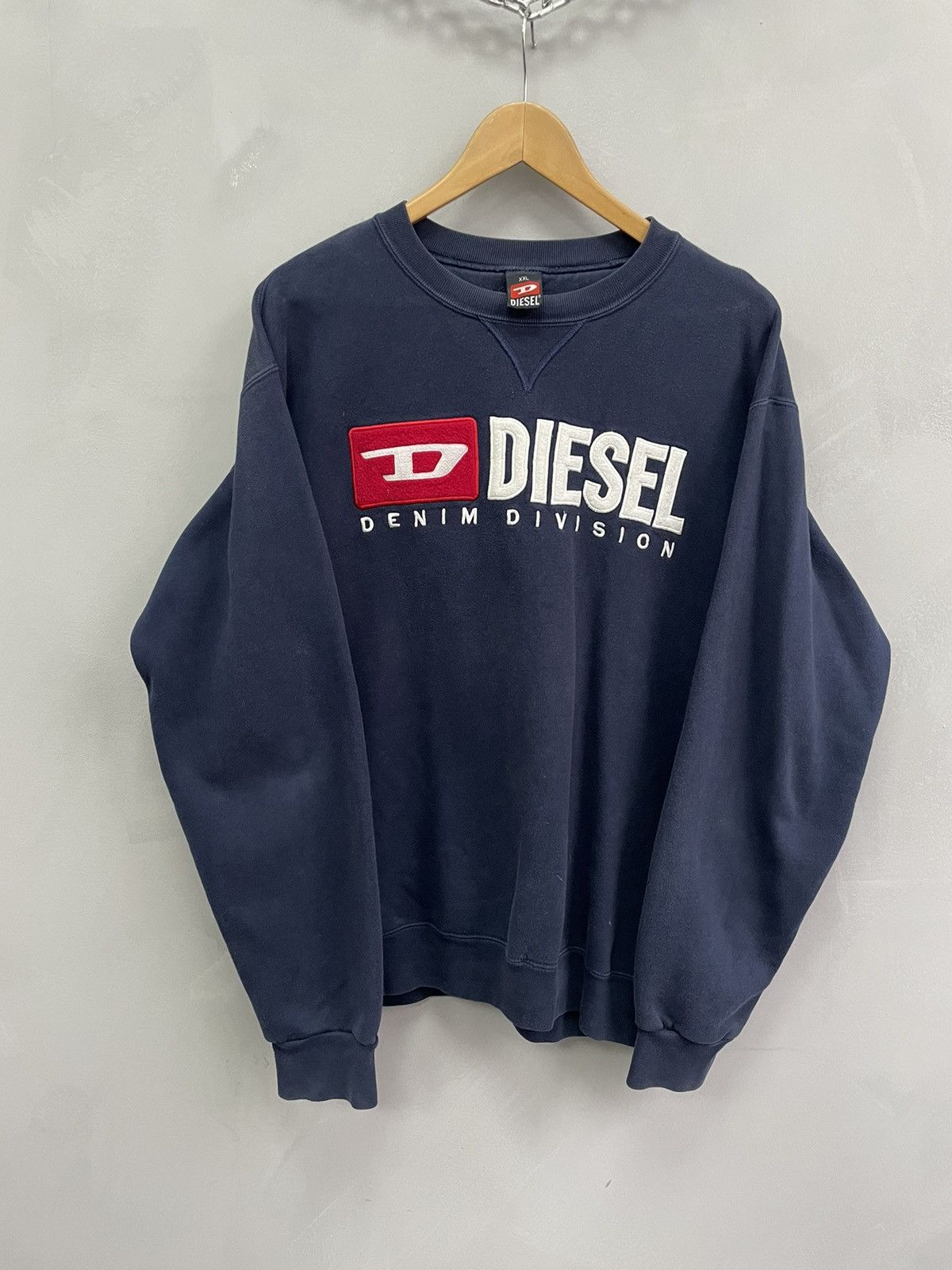 Diesel × Japanese Brand × Vintage VINTAGE 90s y2k boxy diesel sweatshirt hoodie Size US XL / EU 56 / 4 - 1 Thumbnail
