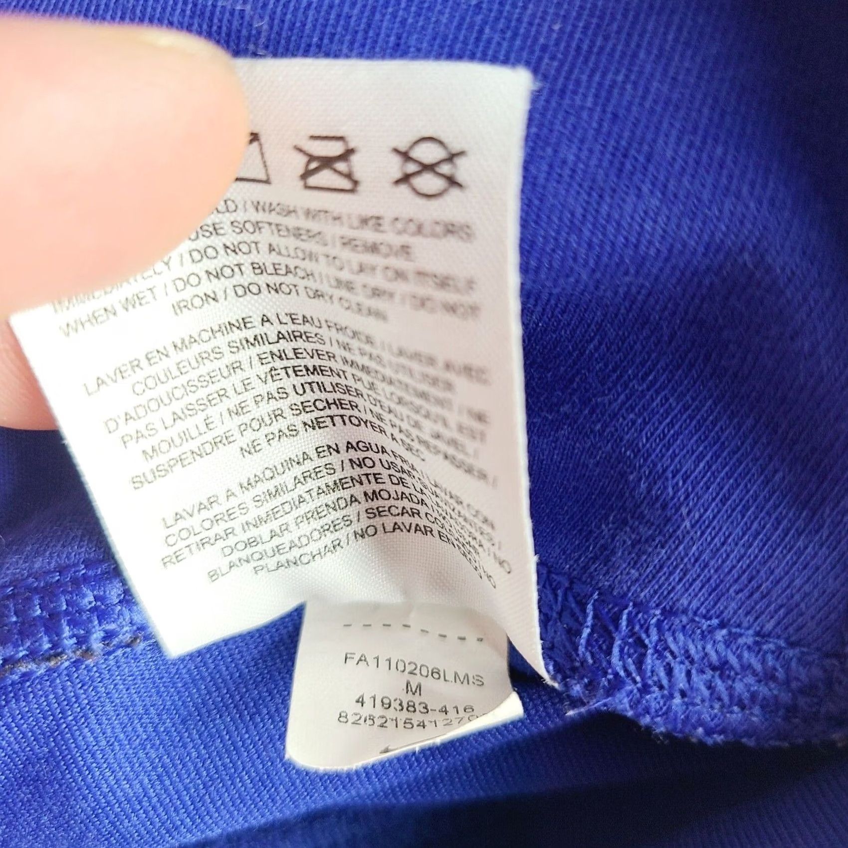Nike VINTAGE? Nike Dri-Fit Navy Blue White Stretch Athletic Capri Leggings - Medium Women Blue Capris M Athletic Nike Dri-FIT | Womens Activewear Size 32" / US 10 / IT 46 - 5 Thumbnail