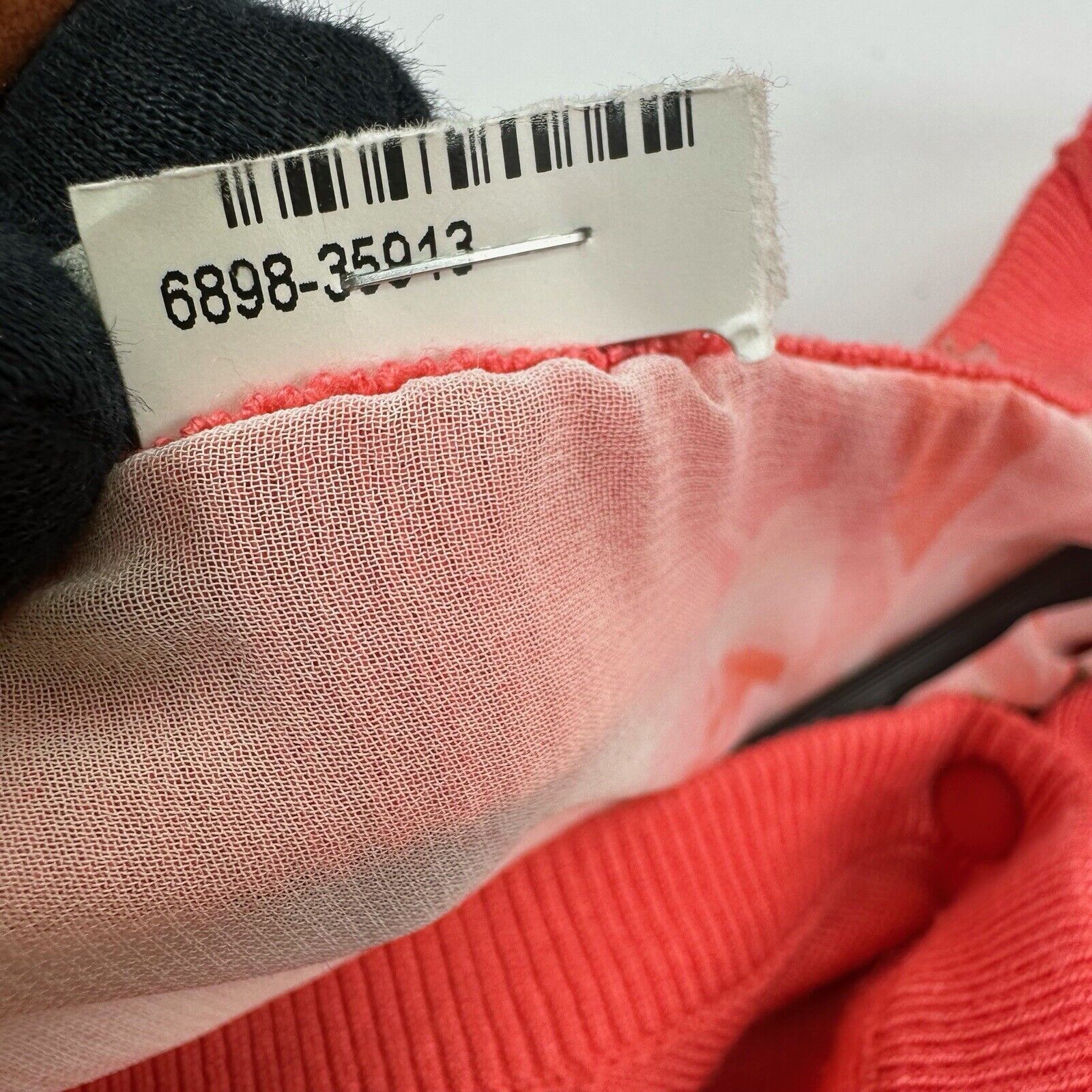 Neiman Marcus Neiman Marcus Coral V-Neck Knit Chiffon Cardigan Sweater S Size S / US 4 / IT 40 - 7 Thumbnail