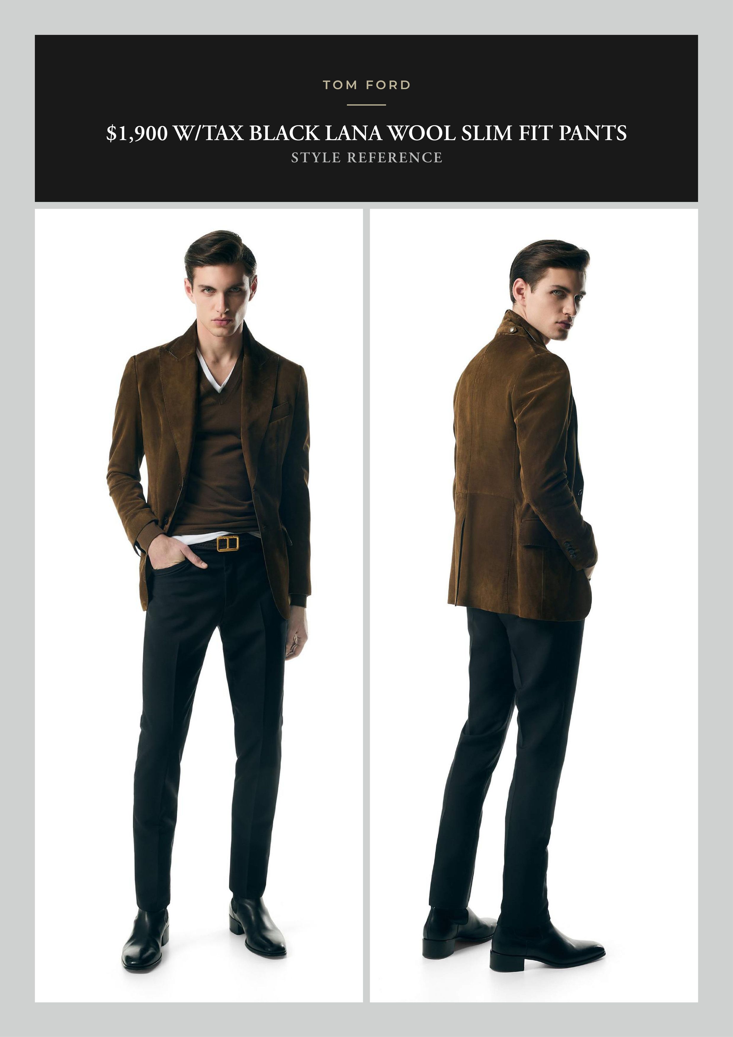 Tom Ford Best Dressed Rare $1,900 w/tax Tom's Personal Favorite Pants Size US 34 / EU 50 - 10 Thumbnail