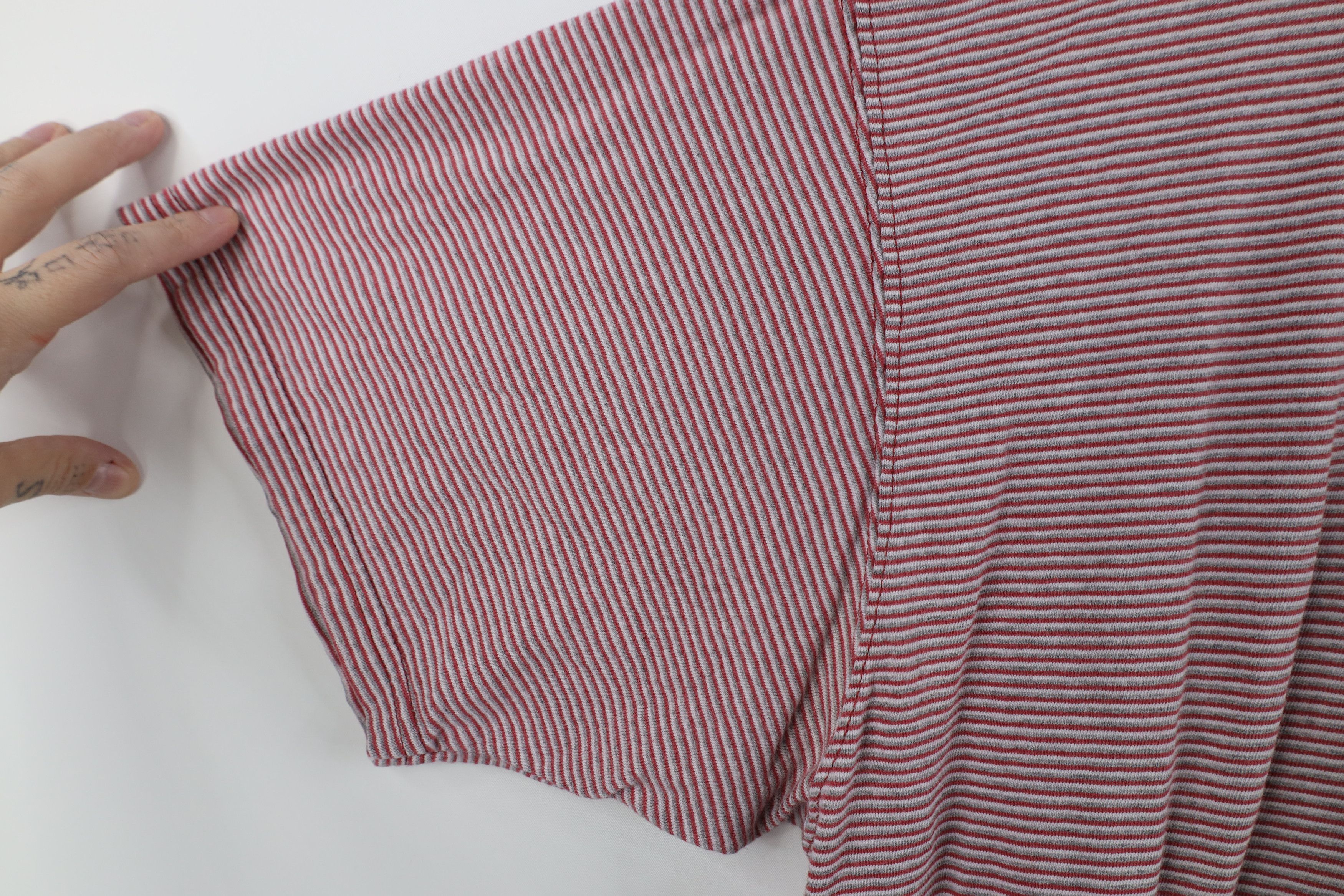 Vintage Vintage 90s Streetwear Blank Striped Short Sleeve T-Shirt Size US XL / EU 56 / 4 - 6 Thumbnail