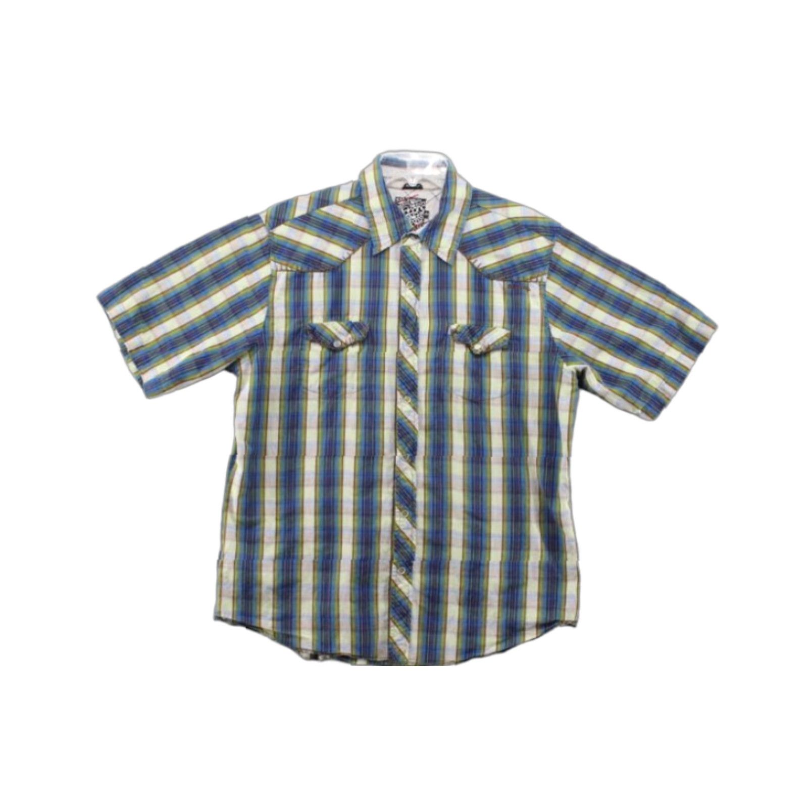 Billabong Billabong Slim Fit Shirt Mens XL Multicolor Snap Thick Stitch Plaid Short Sleeve Size US XL / EU 56 / 4 - 1 Thumbnail