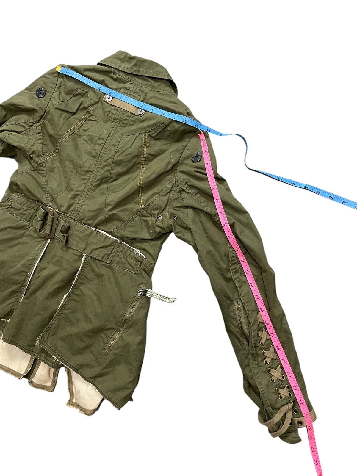 Marithe + Francois Girbaud VINTAGE MARITHE FRANCOIS GIRBAUD RAW CUT MILITARY JACKET Size US S / EU 44-46 / 1 - 13 Thumbnail