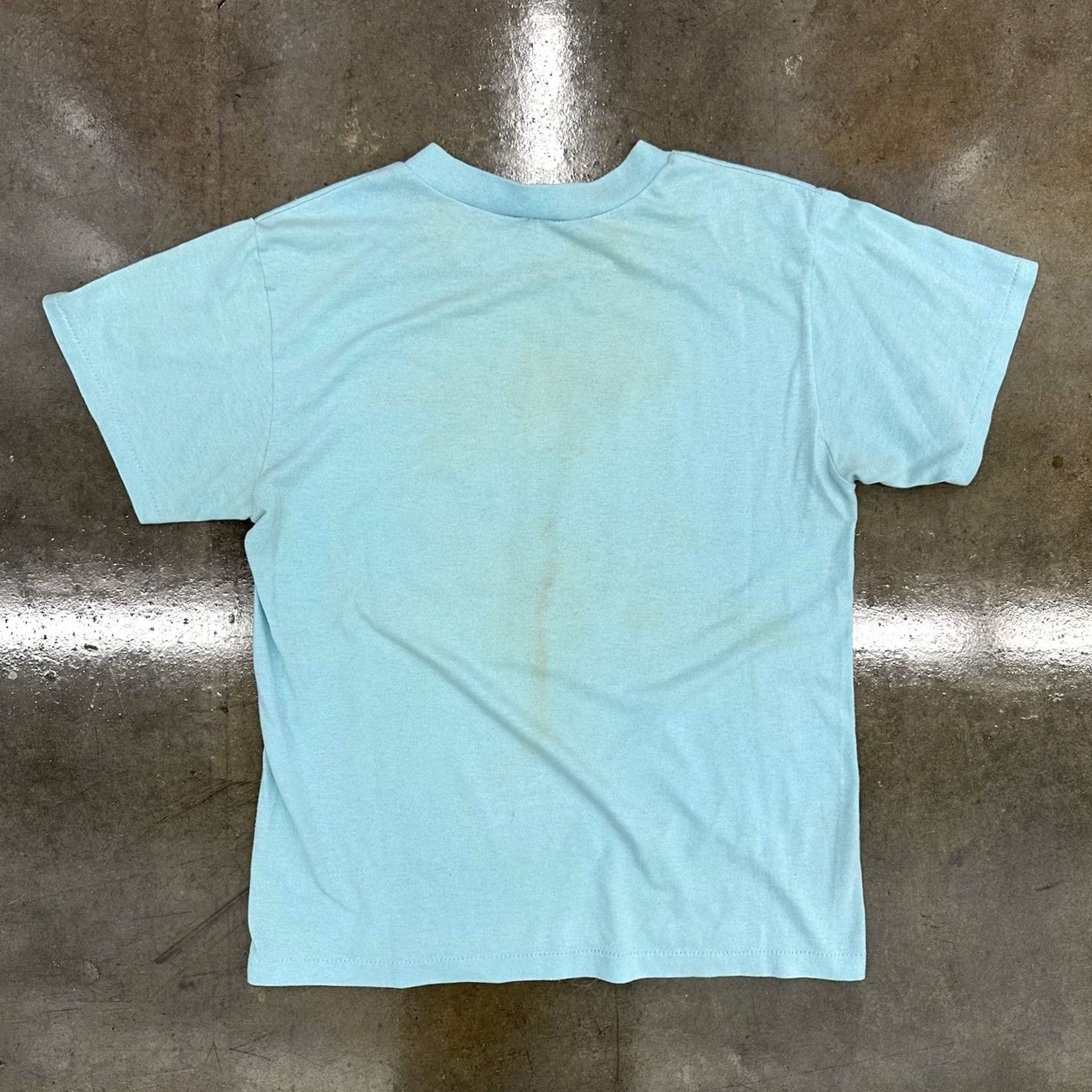 Vintage VINTAGE 80s A Bad Vacation In Florida Graphic T Shirt Blue Distressed Large Men Short Sleeve Crew Neck 1980s 80s Florida Shirt Size US L / EU 52-54 / 3 - 4 Thumbnail