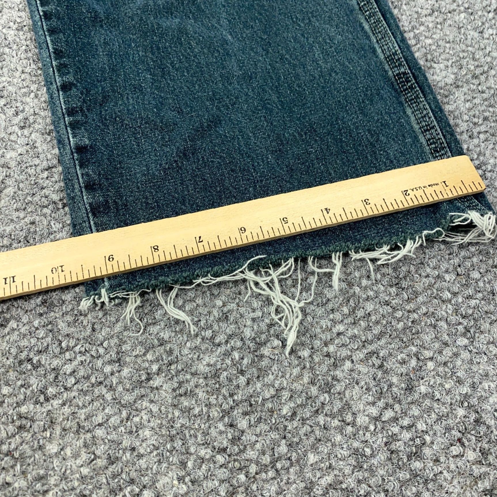 Wrangler VINTAGE Wrangler Jeans Men 34x30 Relaxed Fit Denim Blue 90s Grunge Baggy Carpenter Inspired Size US 33 - 7 Thumbnail