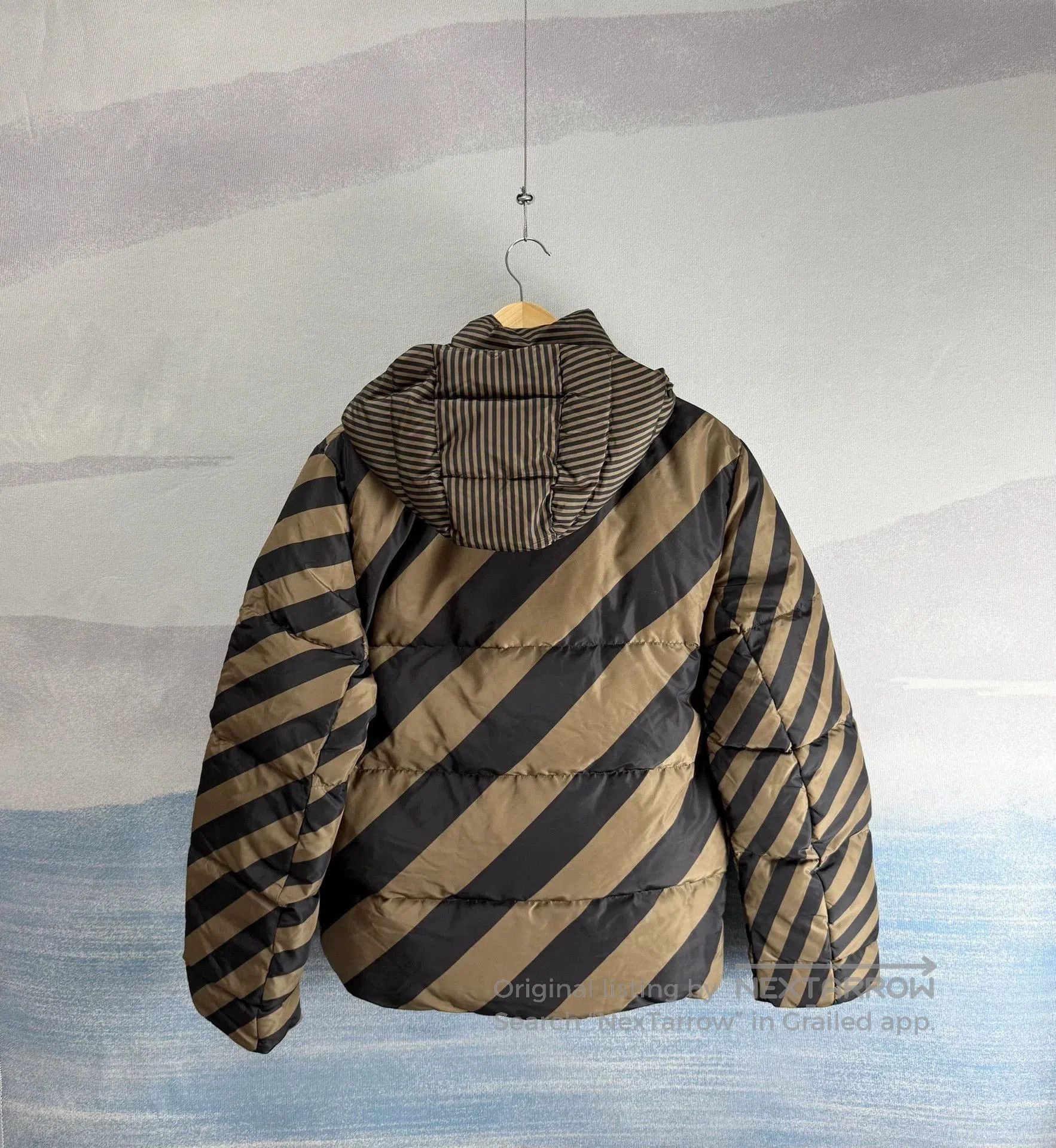 Fendi Fendi Brown Reversible Hooded Down Jacket. Size US L / EU 52-54 / 3 - 6 Thumbnail