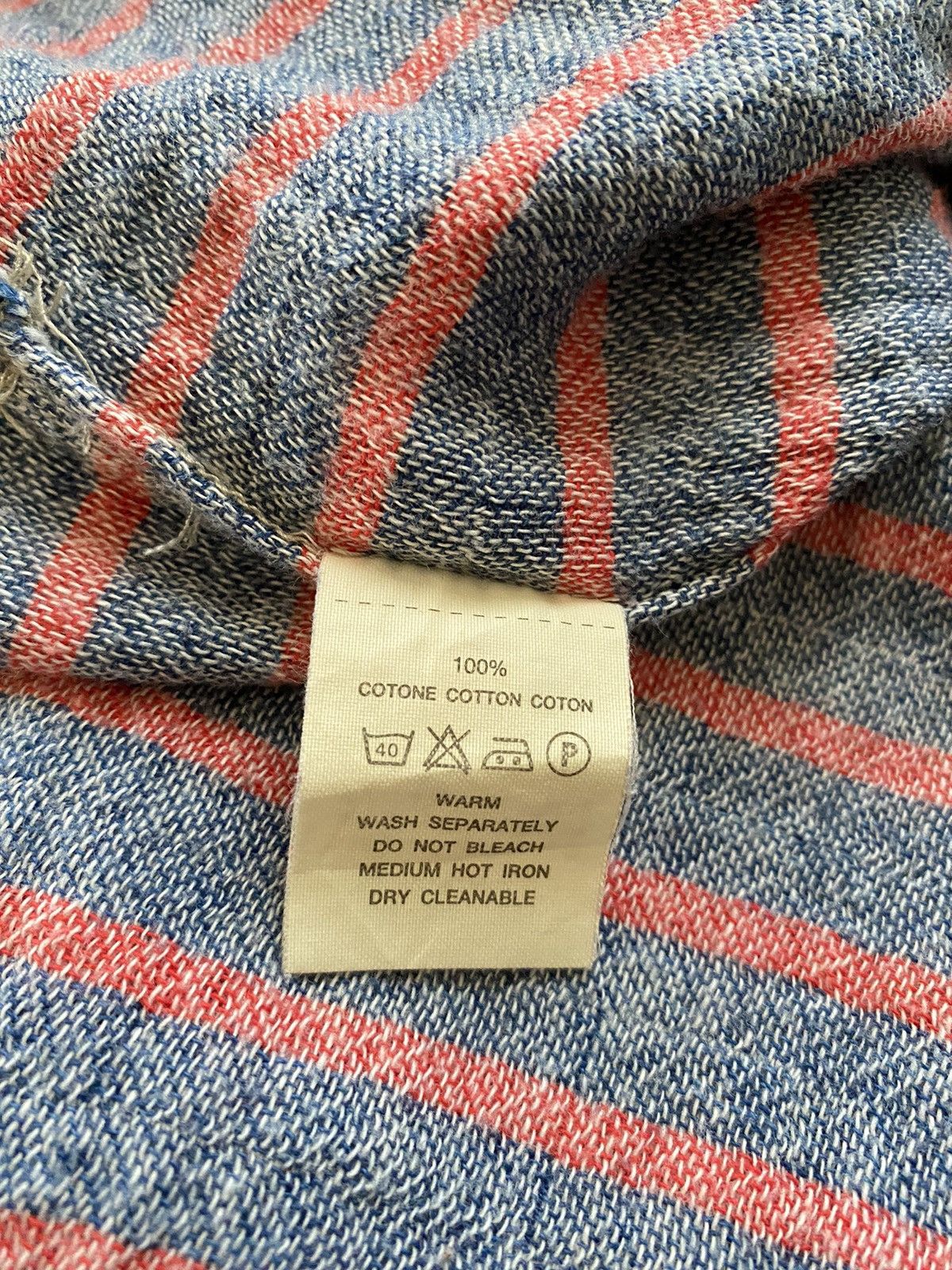 Kapital KAPITAL Purple Long-Sleeve Stripes Sailor Polo Shirt Size XS / US 0-2 / IT 36-38 - 15 Thumbnail