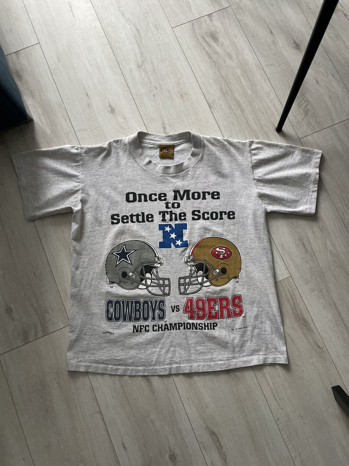 Nutmeg Vintage Nutmeg 1994 NFC Championship T-Shirt Grey RARE Size US M / EU 48-50 / 2 - 1 Thumbnail