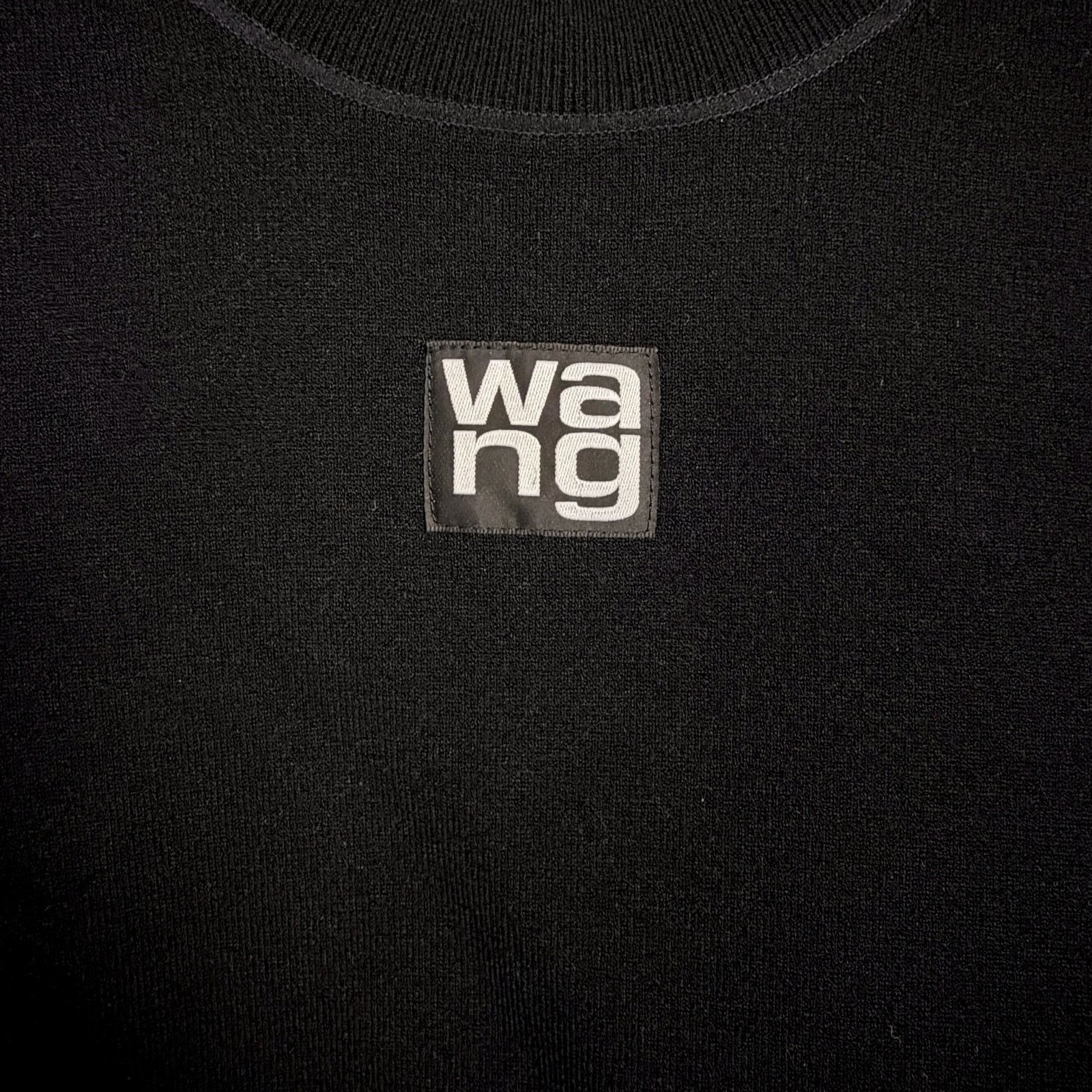 Alexander Wang Alexander Wang Women's Medium Black Mock Cropped Black Top Size M / US 6-8 / IT 42-44 - 6 Thumbnail