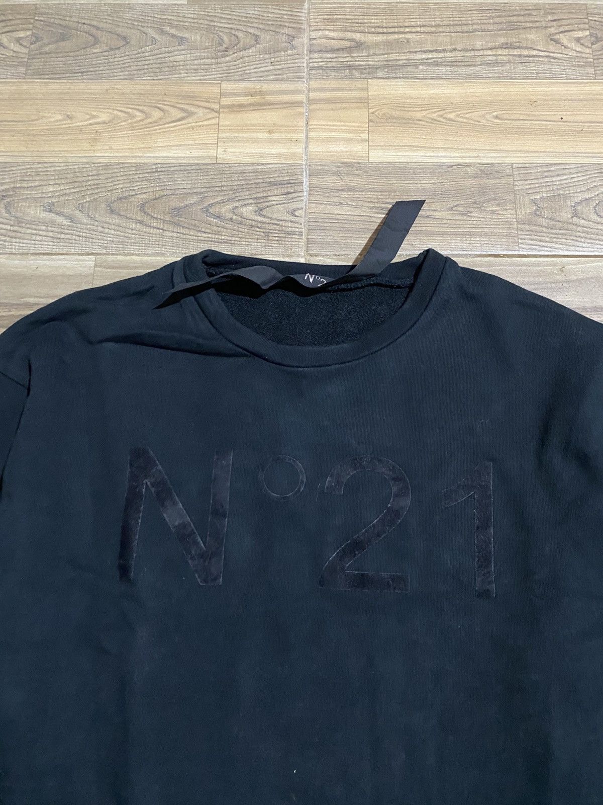 Alessandro Dell'acqua × N21 ALESSANDRO DELL’ACQUA N21 SWEATSHIRT BLACK ON BLACK UNISEX Size US L / EU 52-54 / 3 - 4 Thumbnail