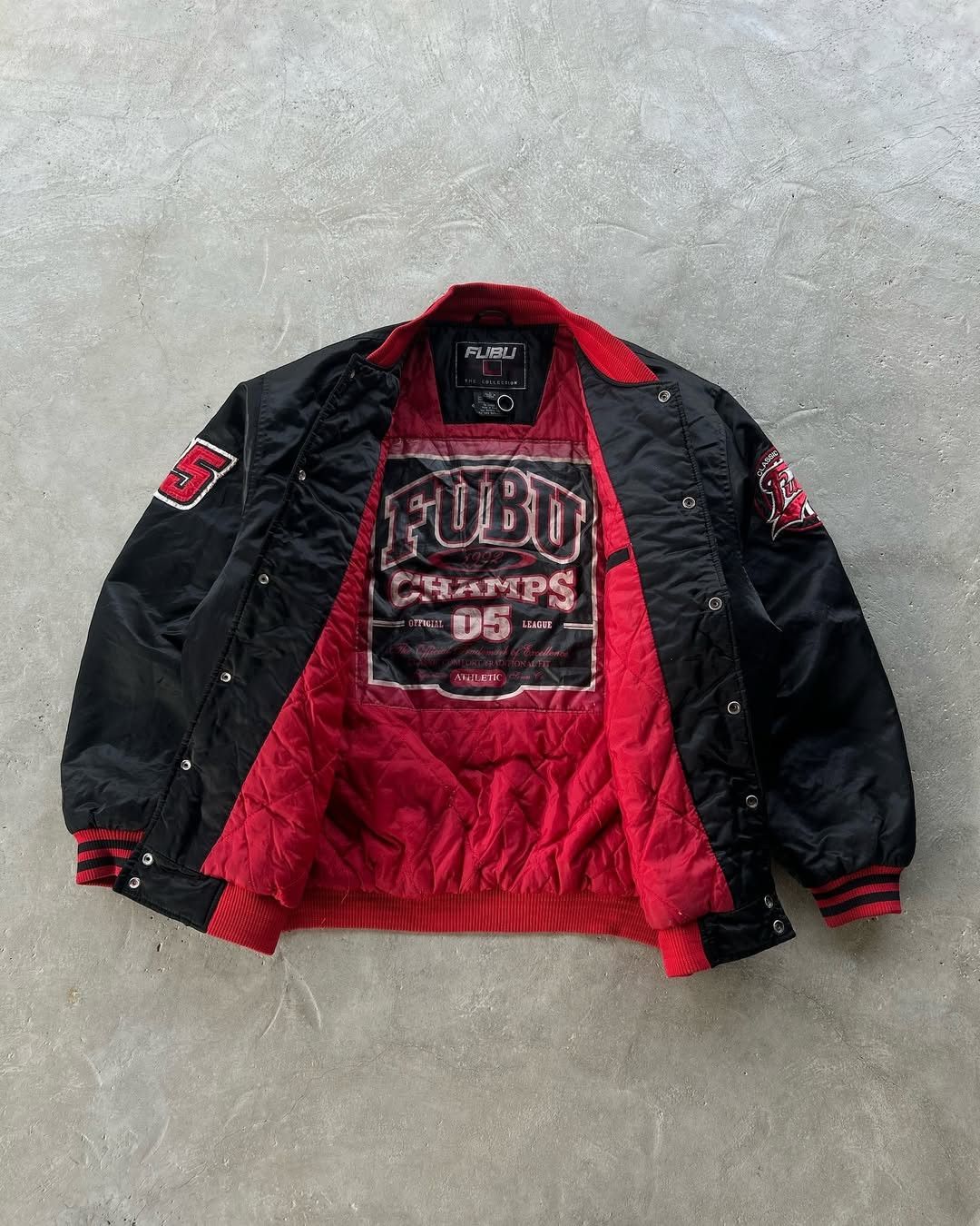 Fubu × Vintage Rare 🔥 90's FUBU 05 Embroidery Heavyweight Jacket Size US L / EU 52-54 / 3 - 2 Thumbnail
