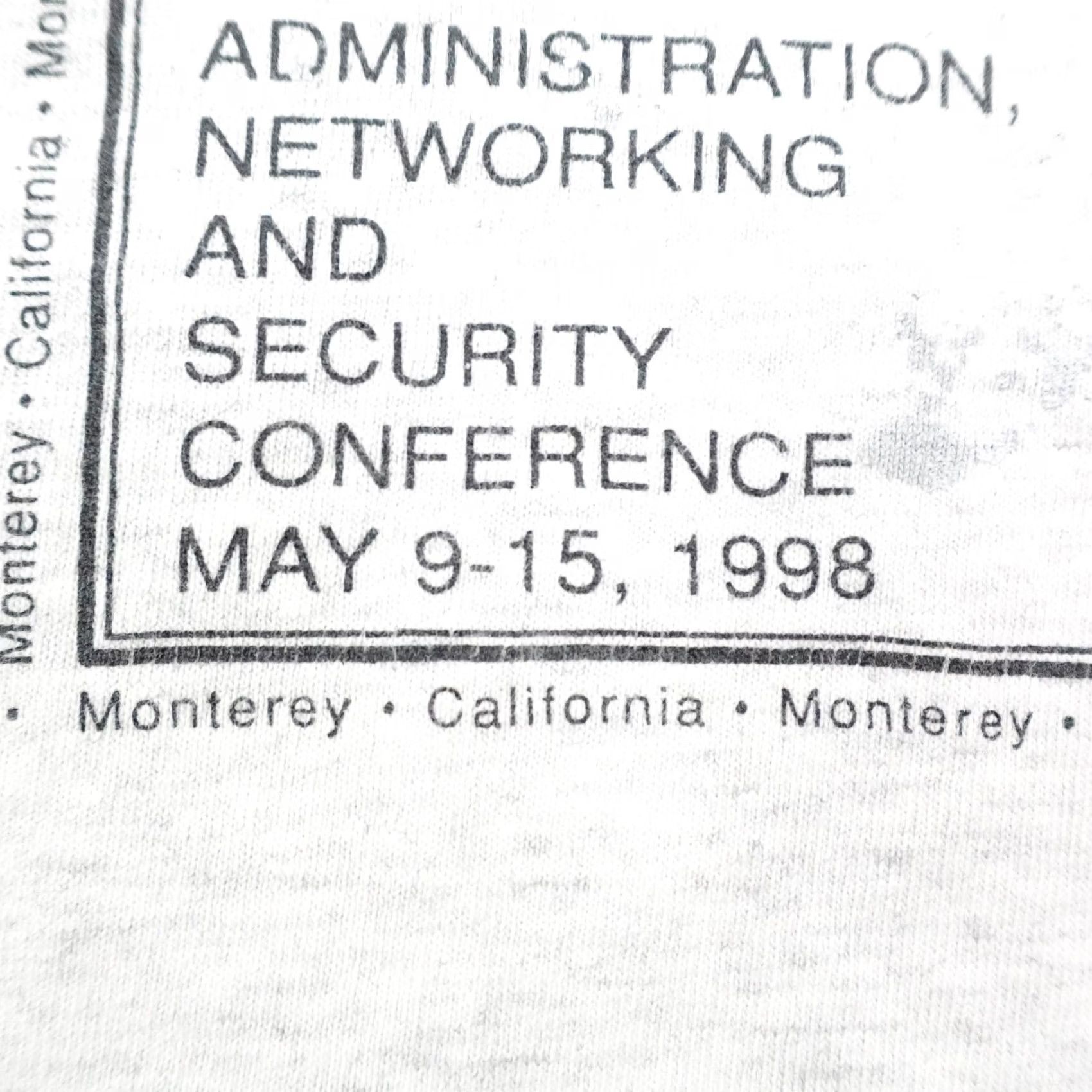 Vintage VINTAGE SANS 98 Shirt Men Large Gray Cyber Security Conference Computers 90s Tee Size US L / EU 52-54 / 3 - 4 Thumbnail
