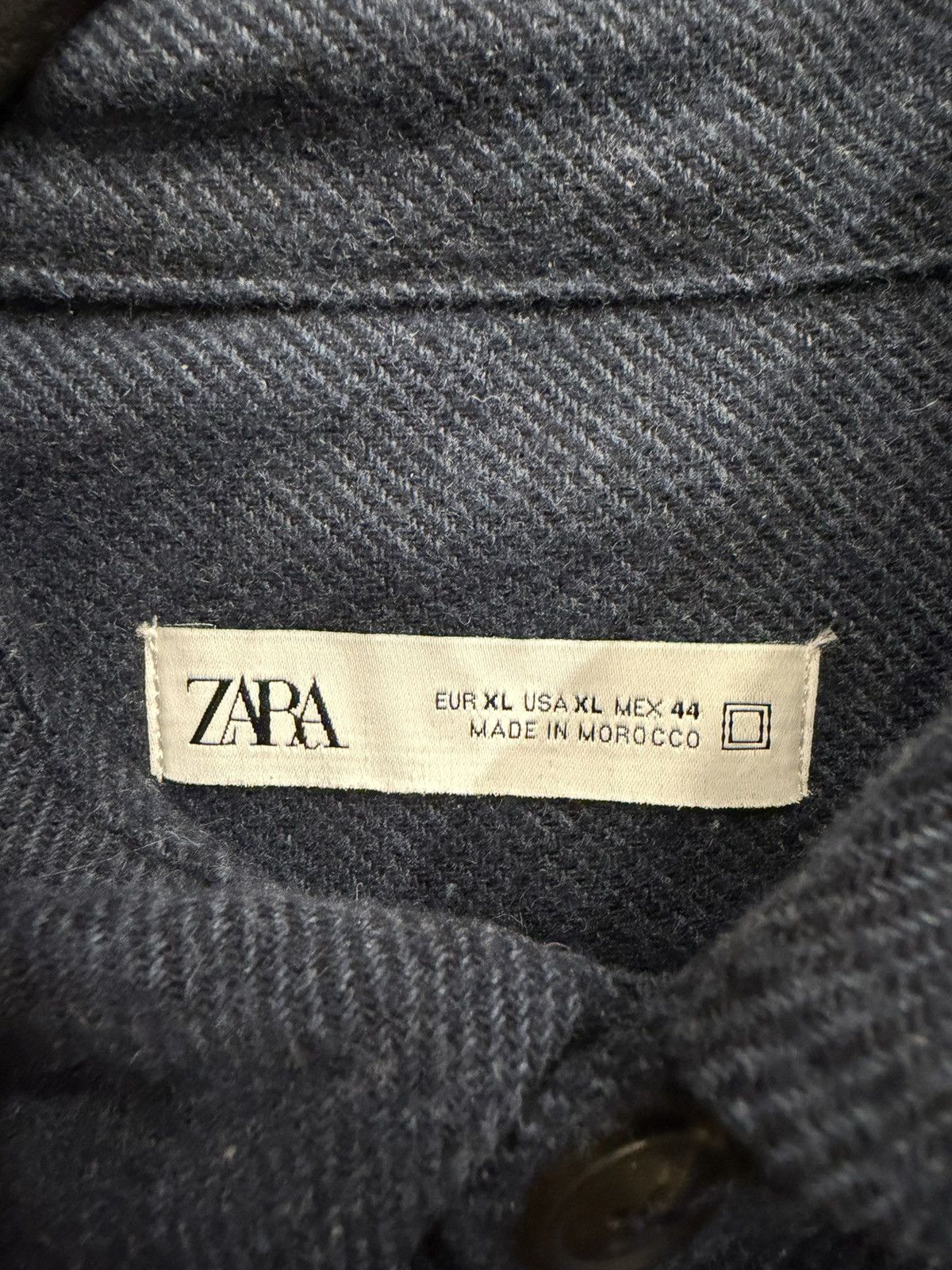 Zara Zara Navy Button Up Overshirt Size US XL / EU 56 / 4 - 4 Thumbnail