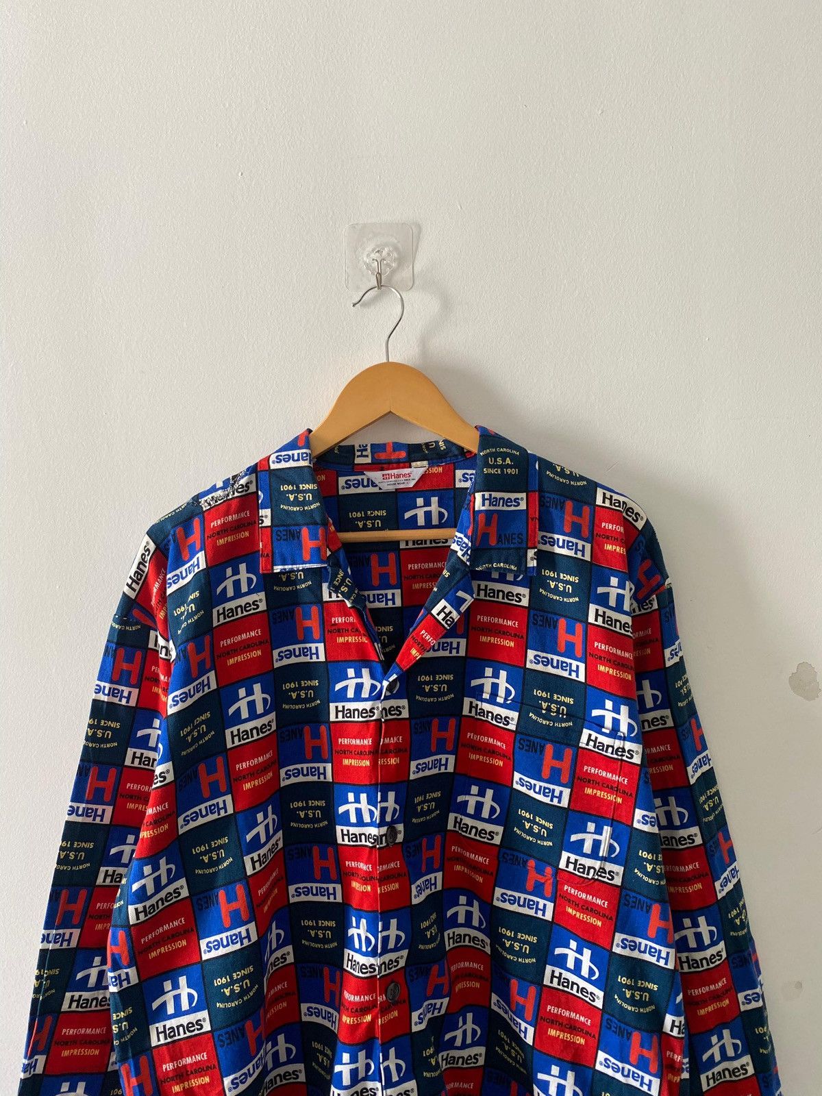 Hanes 90’s Hanes Fullprint Button Shirt Size US L / EU 52-54 / 3 - 2 Thumbnail
