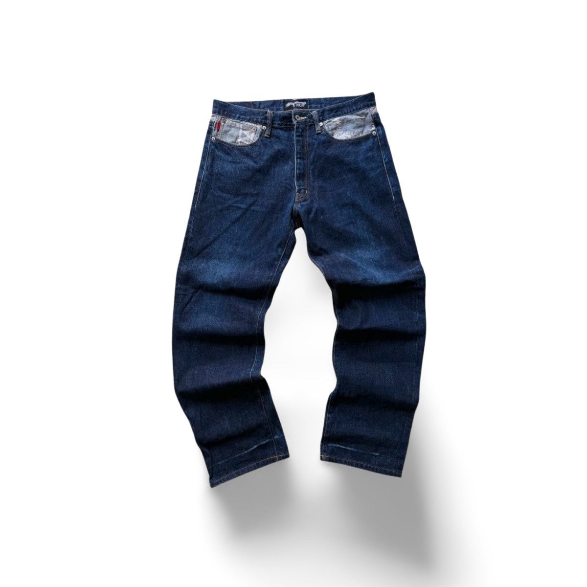 Stussy Vintage Stussy Japan "Increase the Peace" Denim Pants Size US 36 / EU 52 - 3 Thumbnail