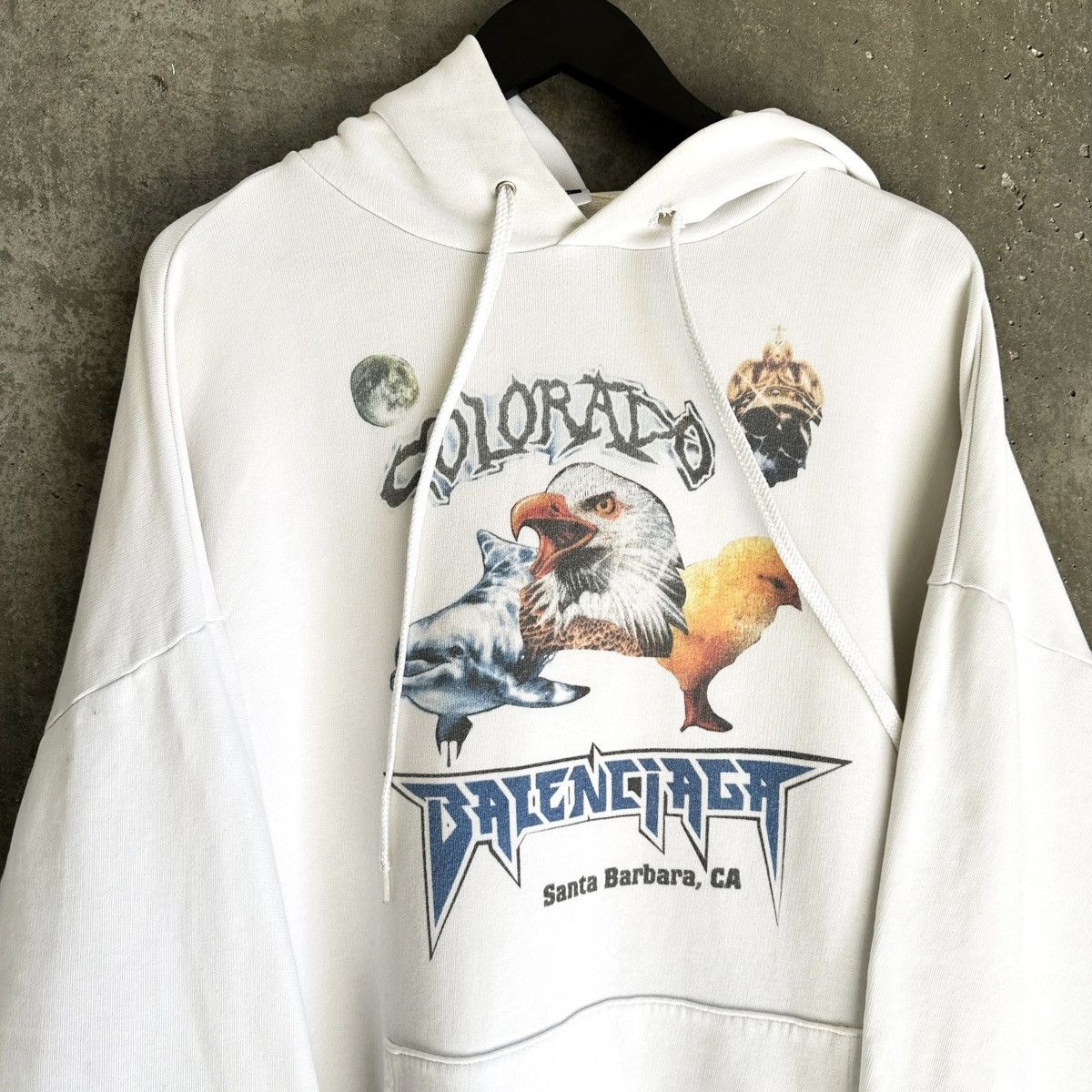 Balenciaga 1/1 2017 Balenciaga x Colette Paris Pop-Up Collage Hoodie Size US XL / EU 56 / 4 - 7 Thumbnail