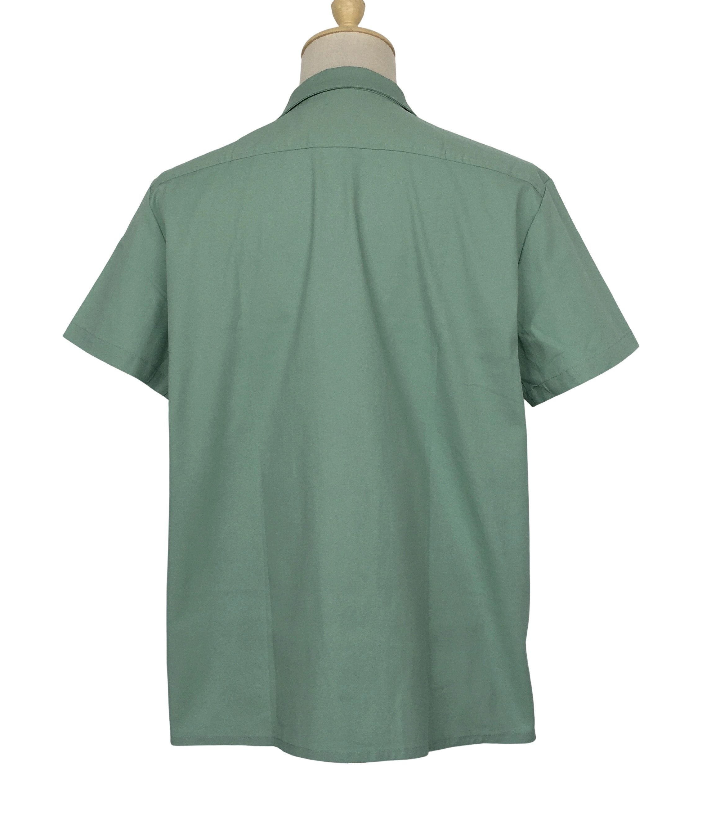 Other Vintage Casual Shirts Short Sleeve Cotton Mint-green Size US XL / EU 56 / 4 - 4 Thumbnail
