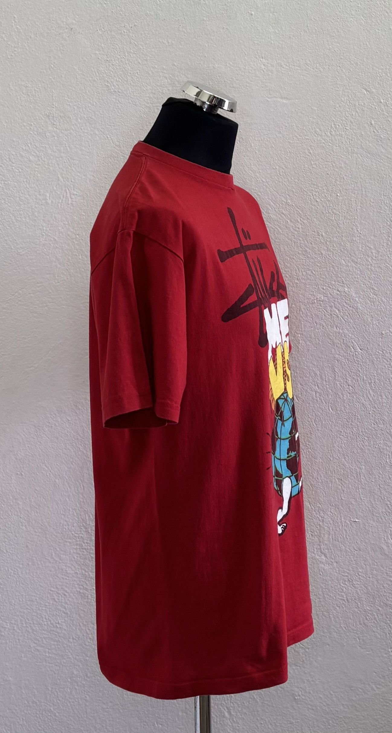 Stussy Stussy red t-shirt large Size US L / EU 52-54 / 3 - 4 Thumbnail