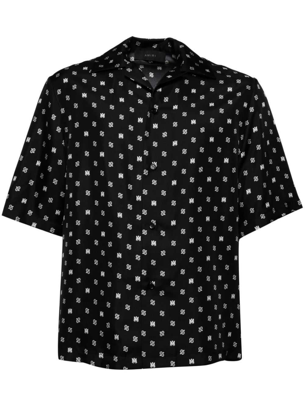 Amiri o1s1wg110625 Paisley Bowling Shirt in Black Size US XL / EU 56 / 4 - 1 Thumbnail
