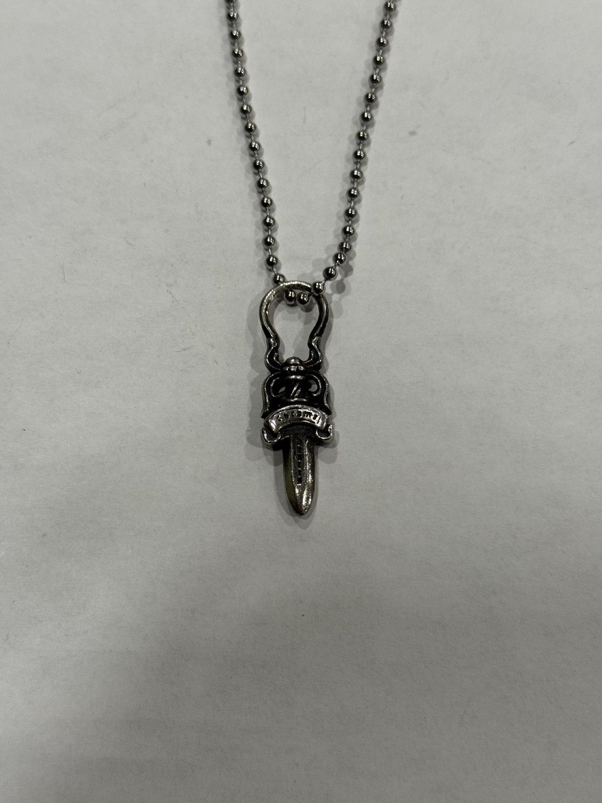 Chrome Hearts Chrome Hearts Dagger Pendant Silver Chain Necklace Zipper Size ONE SIZE - 8 Thumbnail