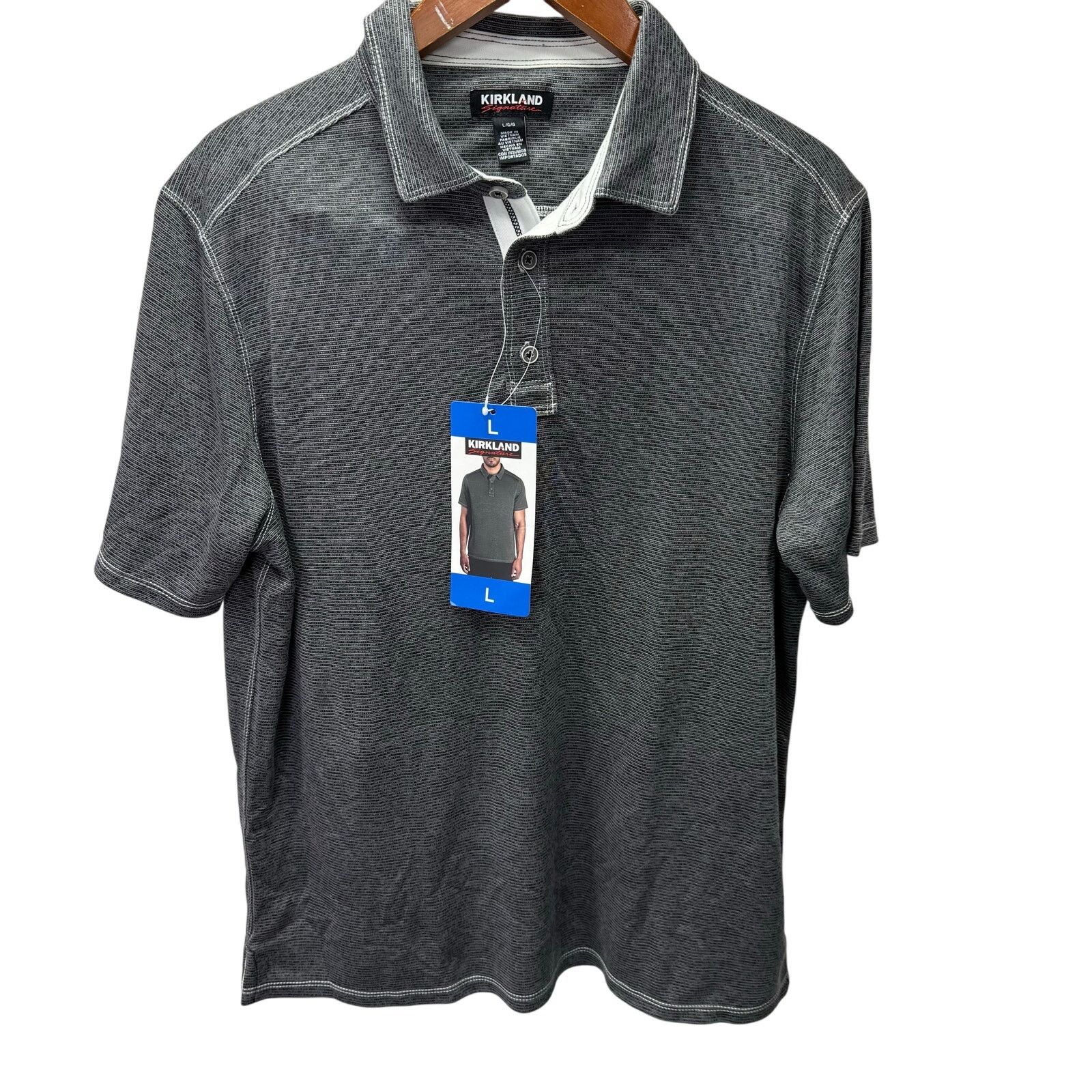 Kirkland Signature Kirkland Men's Performance Polo Shirt sz L NEW #G751 Size US L / EU 52-54 / 3 - 1 Thumbnail