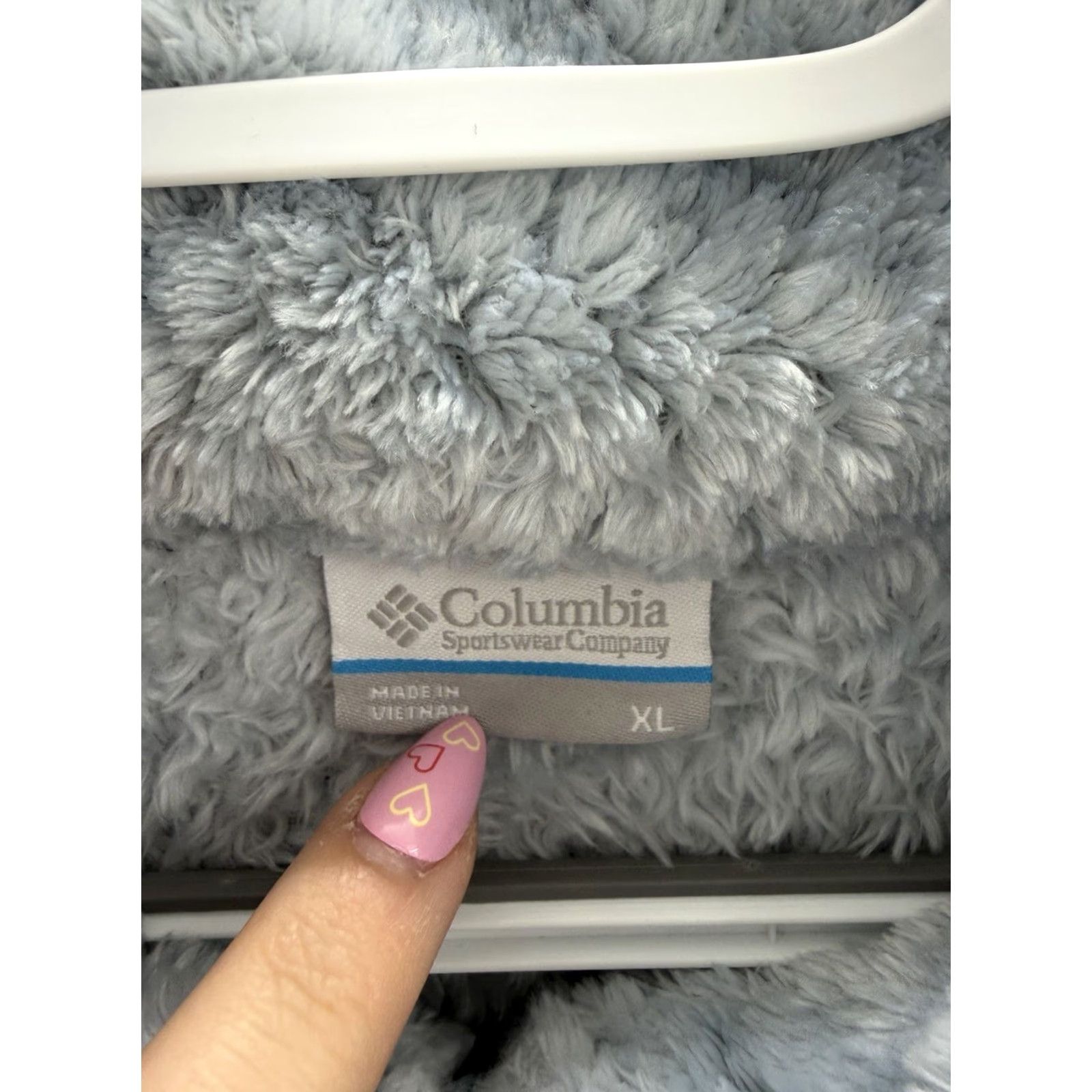 Vintage Columbia Sweatshirt XL Blue Quarter Zip Fuzzy Sherpa Fleece Womens Pullover High Neck Long Sleeve Casual Outdoor City Indoor Size XL / US 12-14 / IT 48-50 - 5 Thumbnail