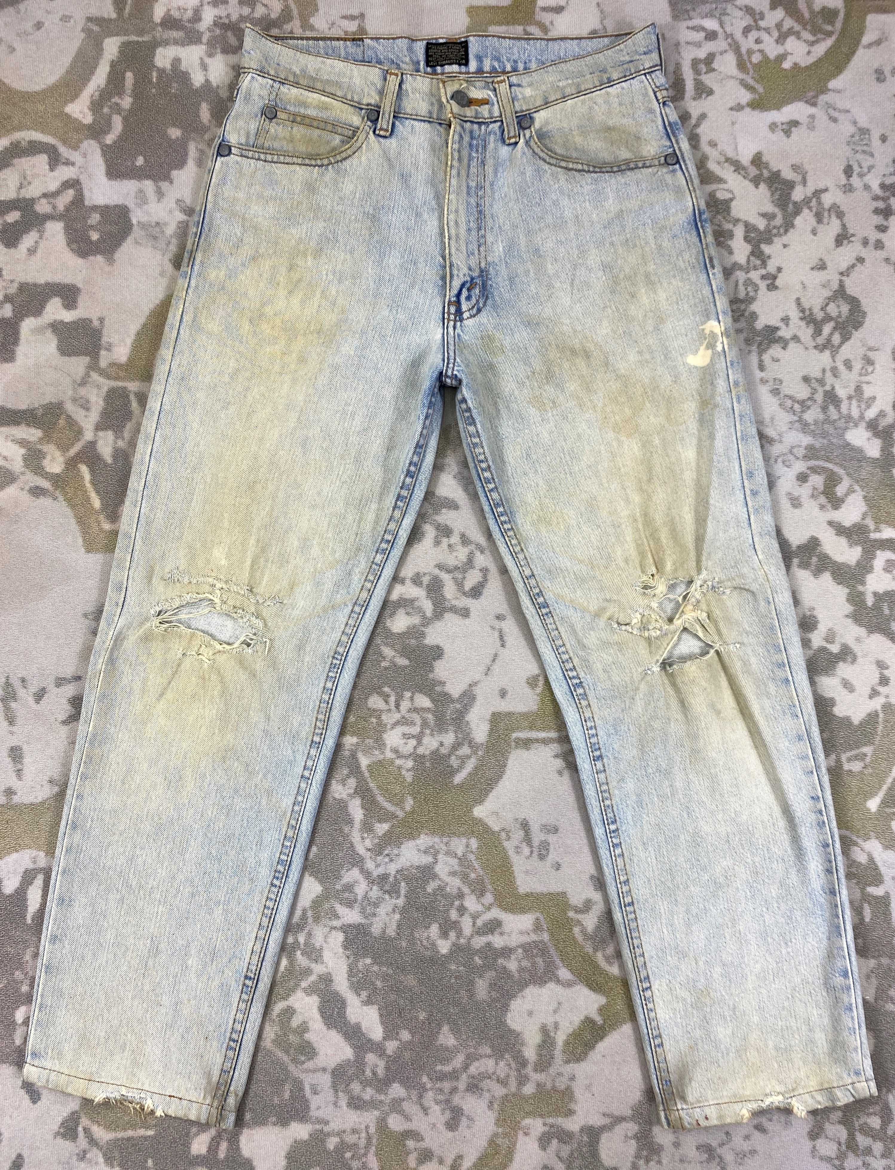 image of Distressed Denim x Levis Light Wash Vintage Levis Jeans 29X26.5 Denim -Jn1805, Men's