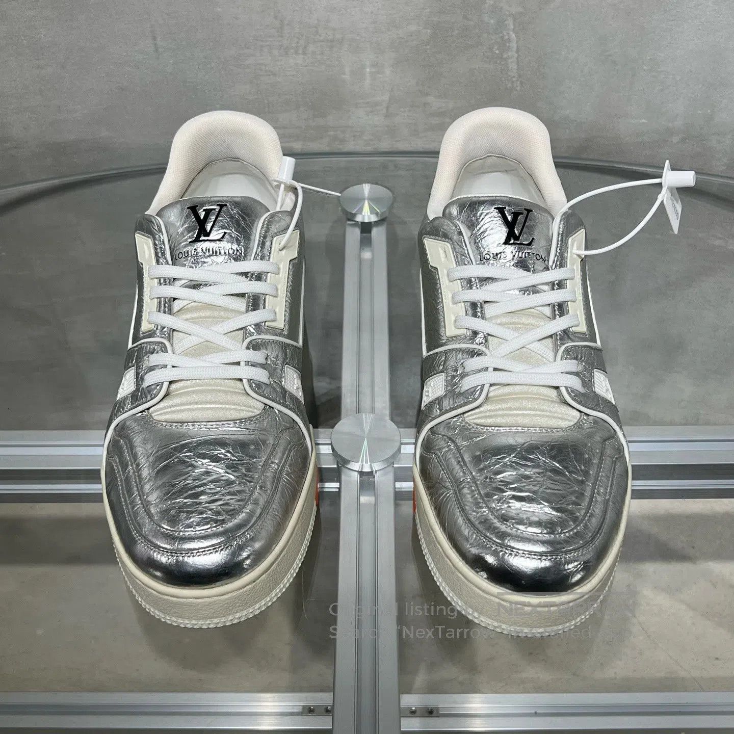 Louis Vuitton Louis Vuitton Trainer tin foil silver shoes Size US 9 / EU 42 - 2 Thumbnail