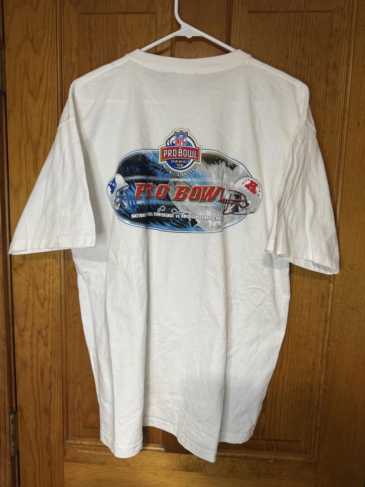 Reebok Reebok Pro Bowl 1990s Vintage White Cotton T-Shirt XL Size ONE SIZE - 2 Thumbnail
