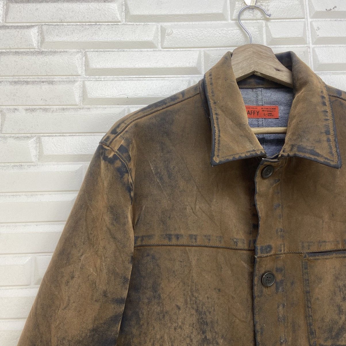Vintage Baffy Hard Wear Soft Denim Polyurethane Chore Worker Jacket Size US M / EU 48-50 / 2 - 6 Thumbnail