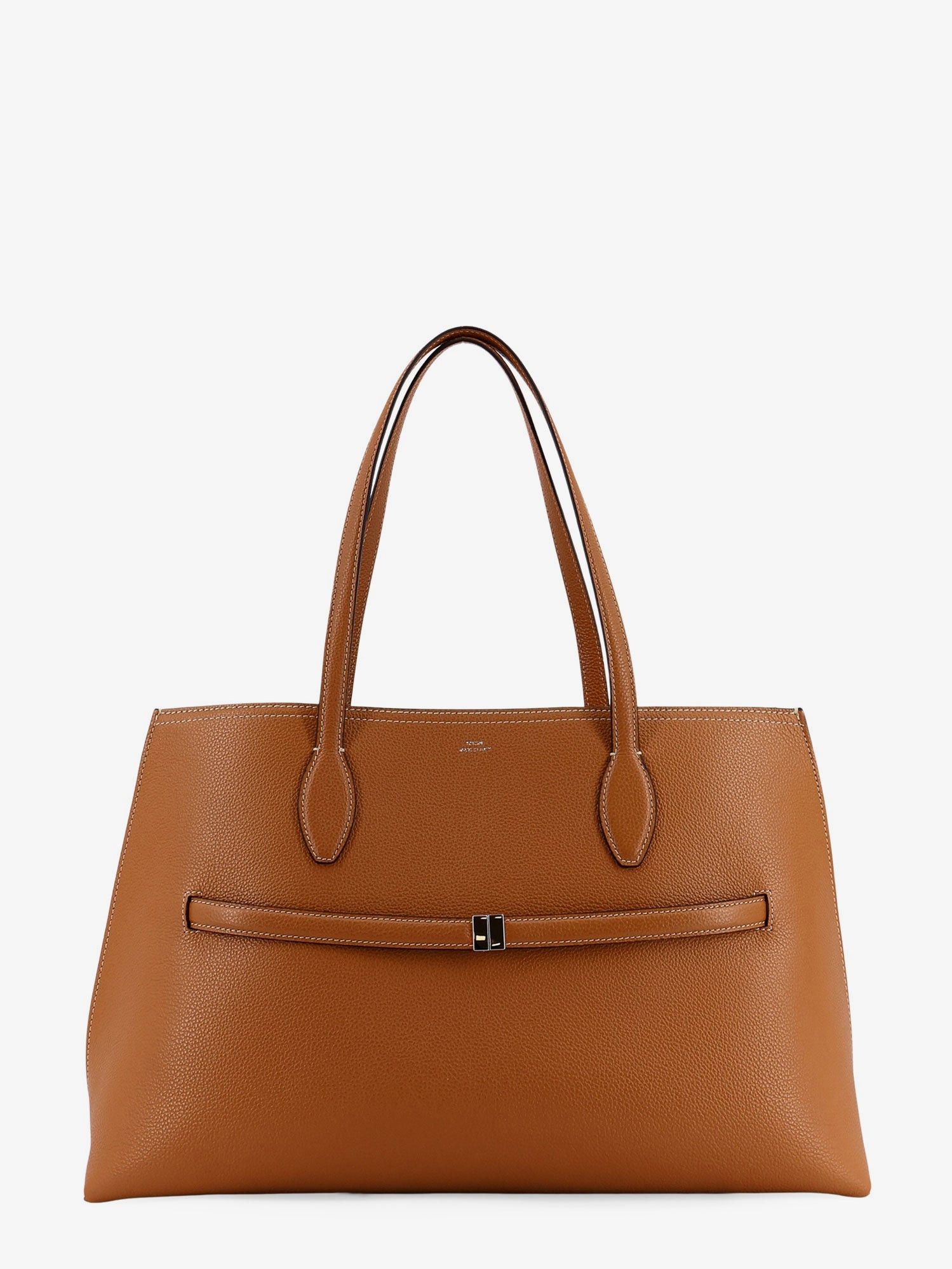 Toteme Leather Shoulder Bag With Lettering Logo On The Front Size ONE SIZE - 1 Thumbnail