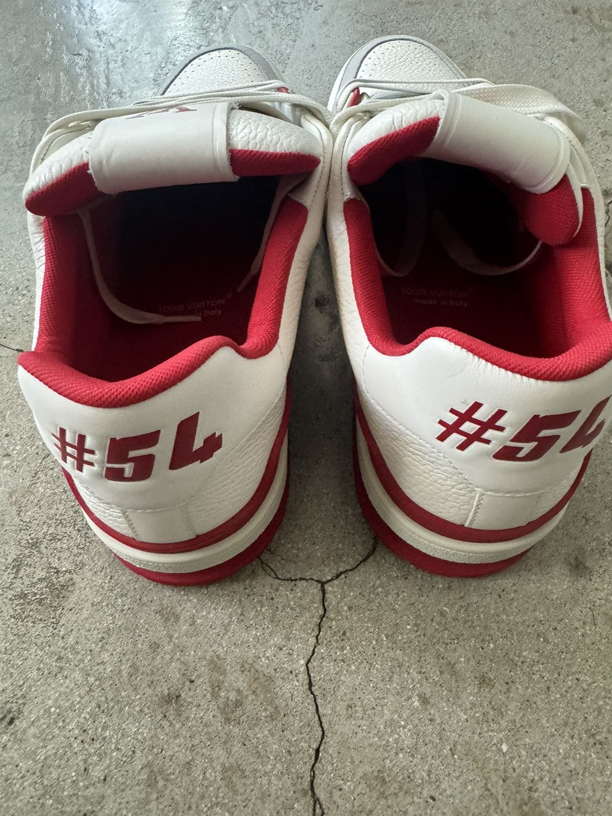 Louis Vuitton LOUIS VUITTON RED TRAINER SNEAKER SHOE (FITS 8.5-9) Size US 7 / EU 40 - 5 Thumbnail