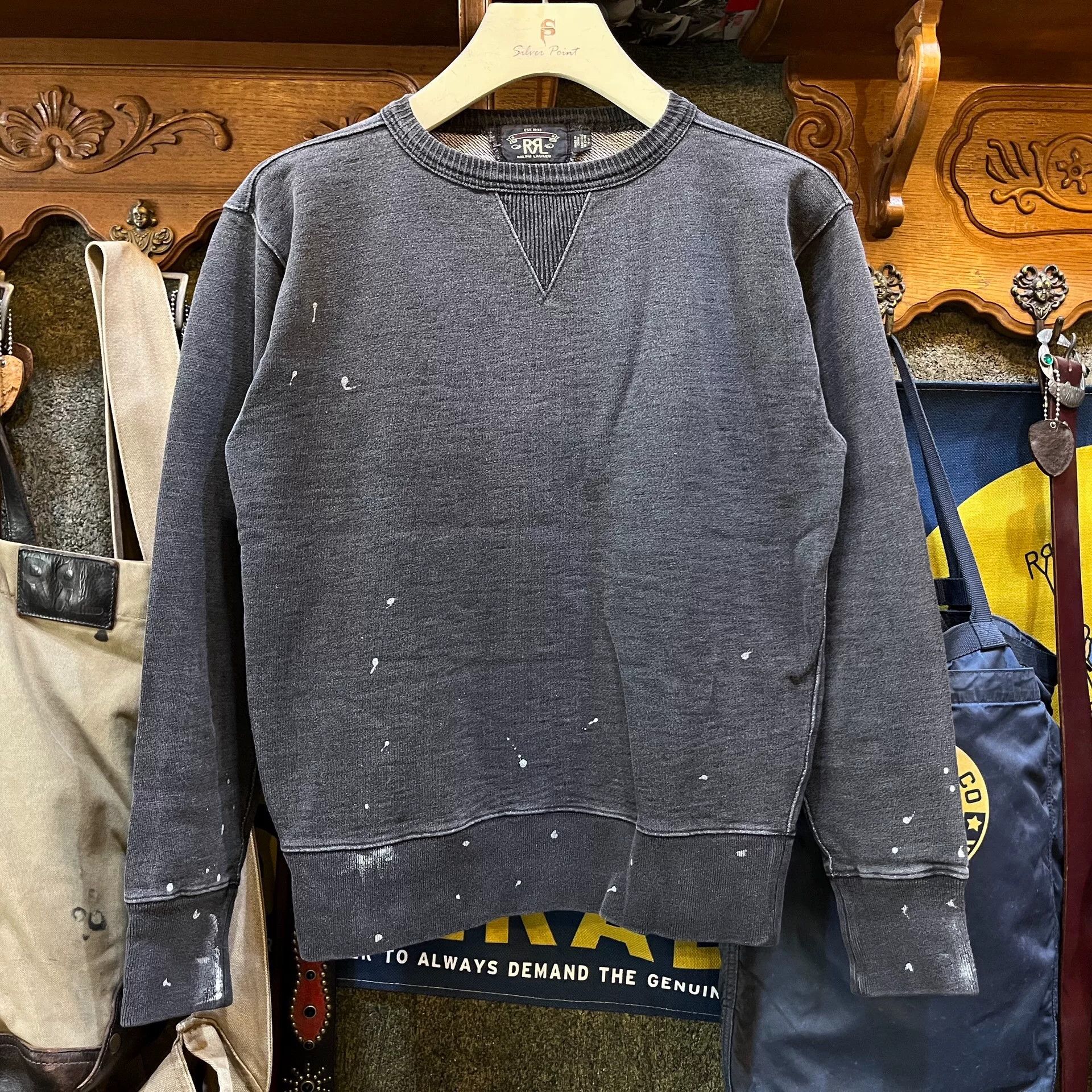 RRL Ralph Lauren Vintage RRL Patchwork Pullover Sweatshirt Size US S / EU 44-46 / 1 - 1 Thumbnail