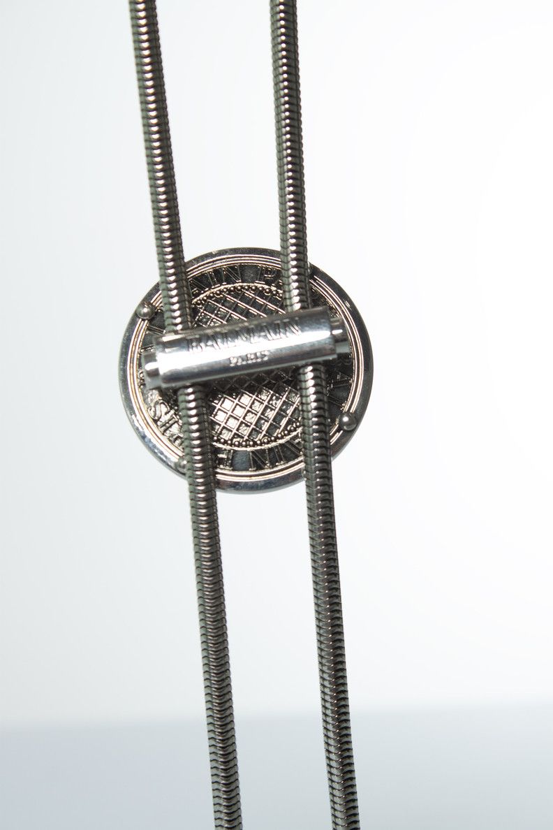 Balmain Balmain, silver necklace with balmain emblem Size ONE SIZE - 4 Thumbnail