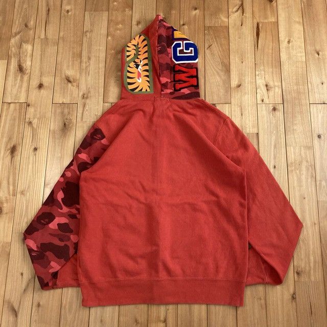 Bape BAPE Red camo Shark Full Zip Hoodie a bathing ape Size US XL / EU 56 / 4 - 2 Thumbnail