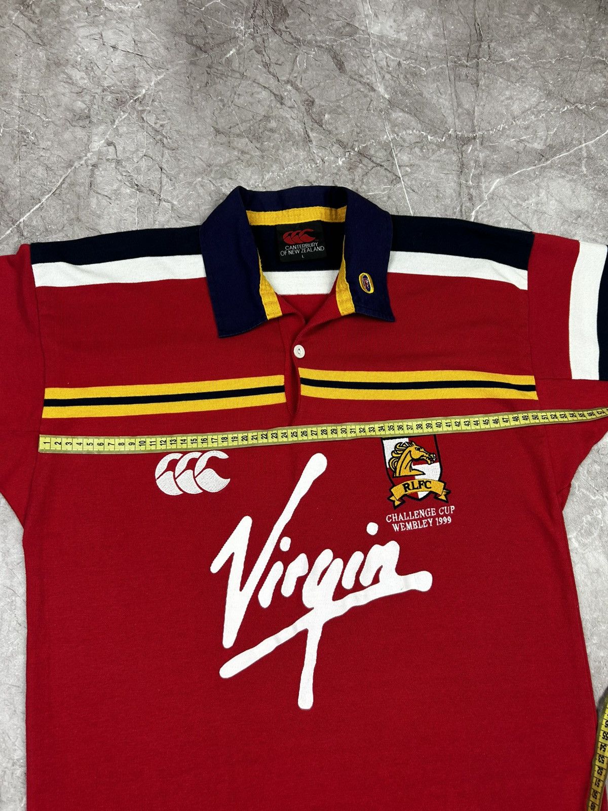 Canterbury of New Zealand Vintage Canterbury 1999 London Broncos Rugby Jersey Home Size US L / EU 52-54 / 3 - 10 Thumbnail