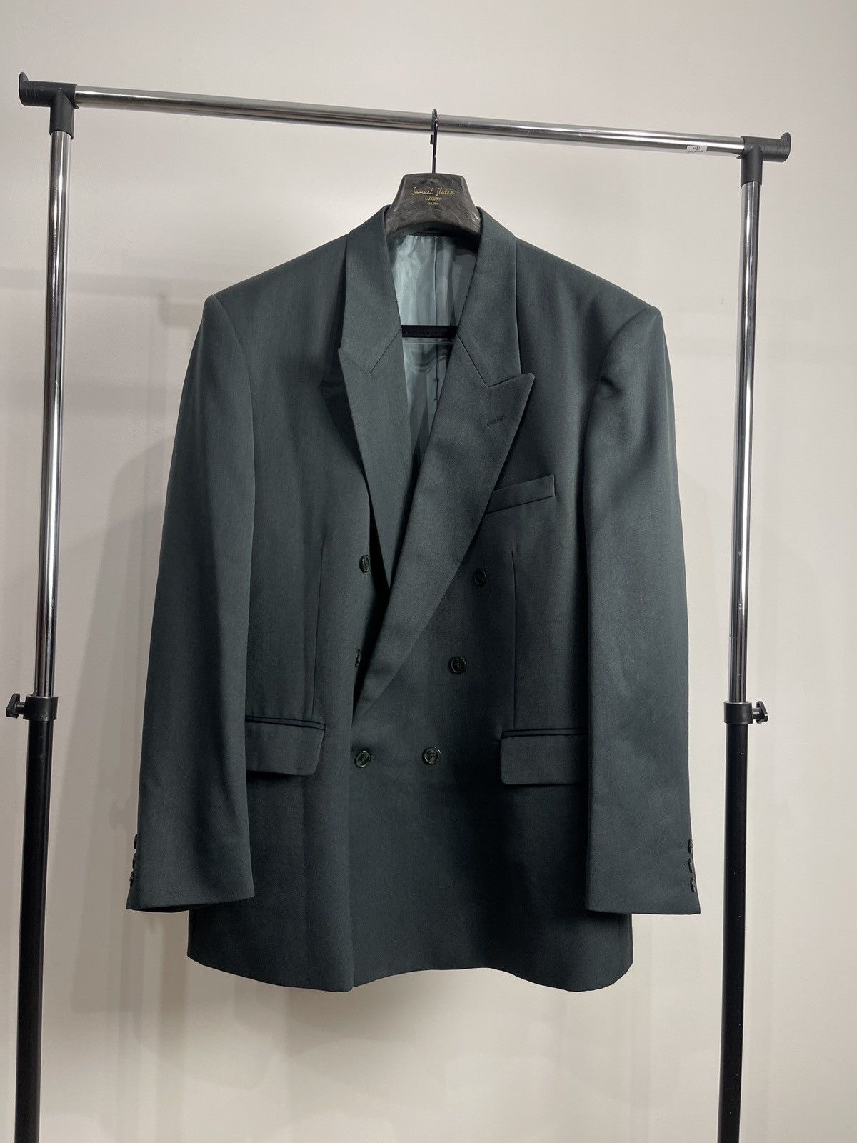 Sergio Rossi Vintage Sergio Rossi Double-Breasted Oversized Blazer Jacket Size 48R - 1 Thumbnail