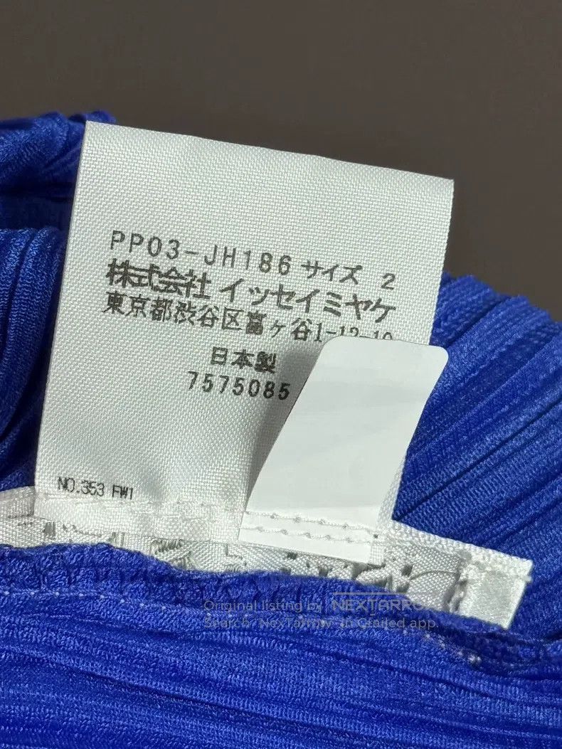 Issey Miyake Issey Miyake Dark Blue Bud Short Sleeve Top Size M / US 6-8 / IT 42-44 - 4 Thumbnail