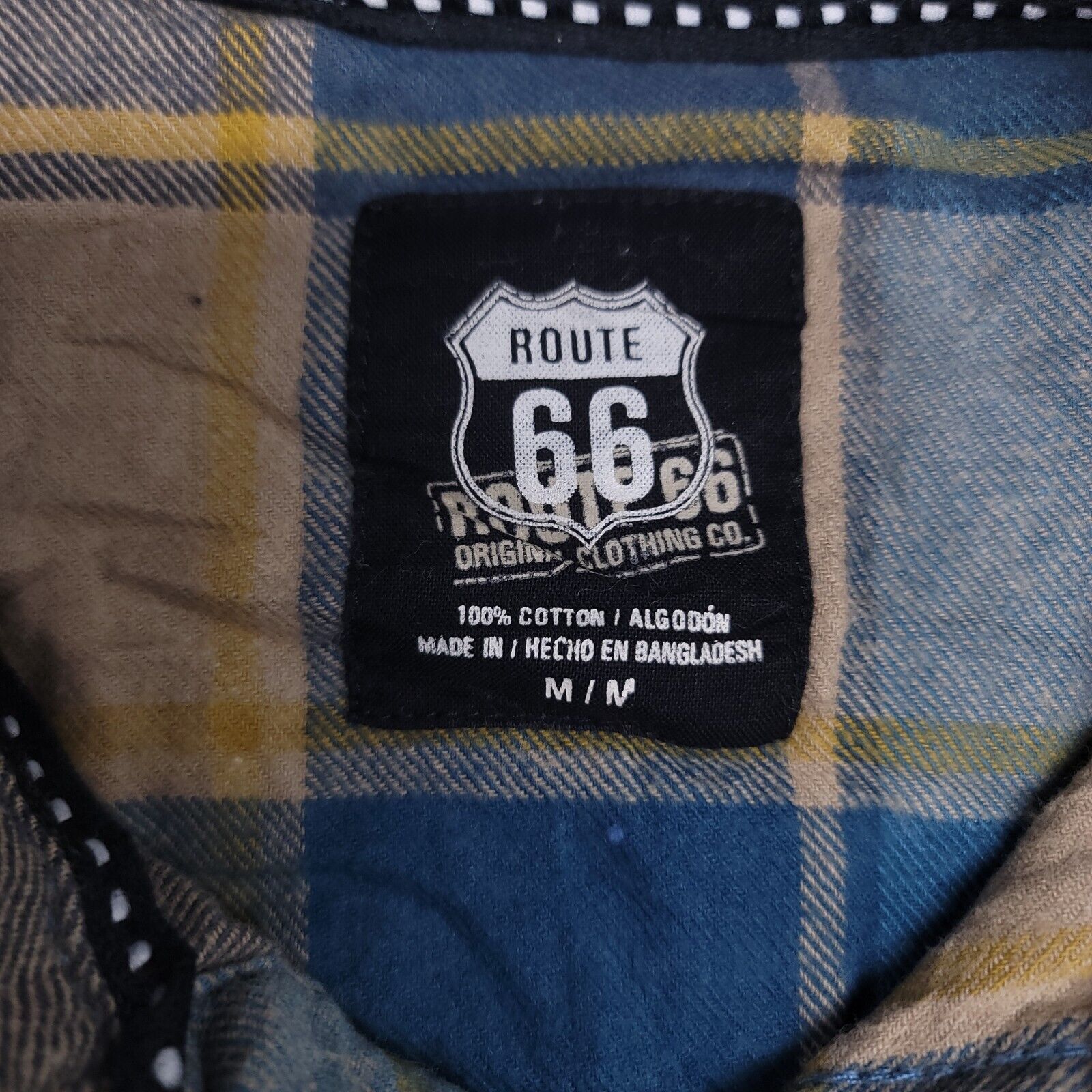 Route 66 Route 66 Gingham Flannel Shirt Mens Size Medium M Blue Size US M / EU 48-50 / 2 - 3 Thumbnail